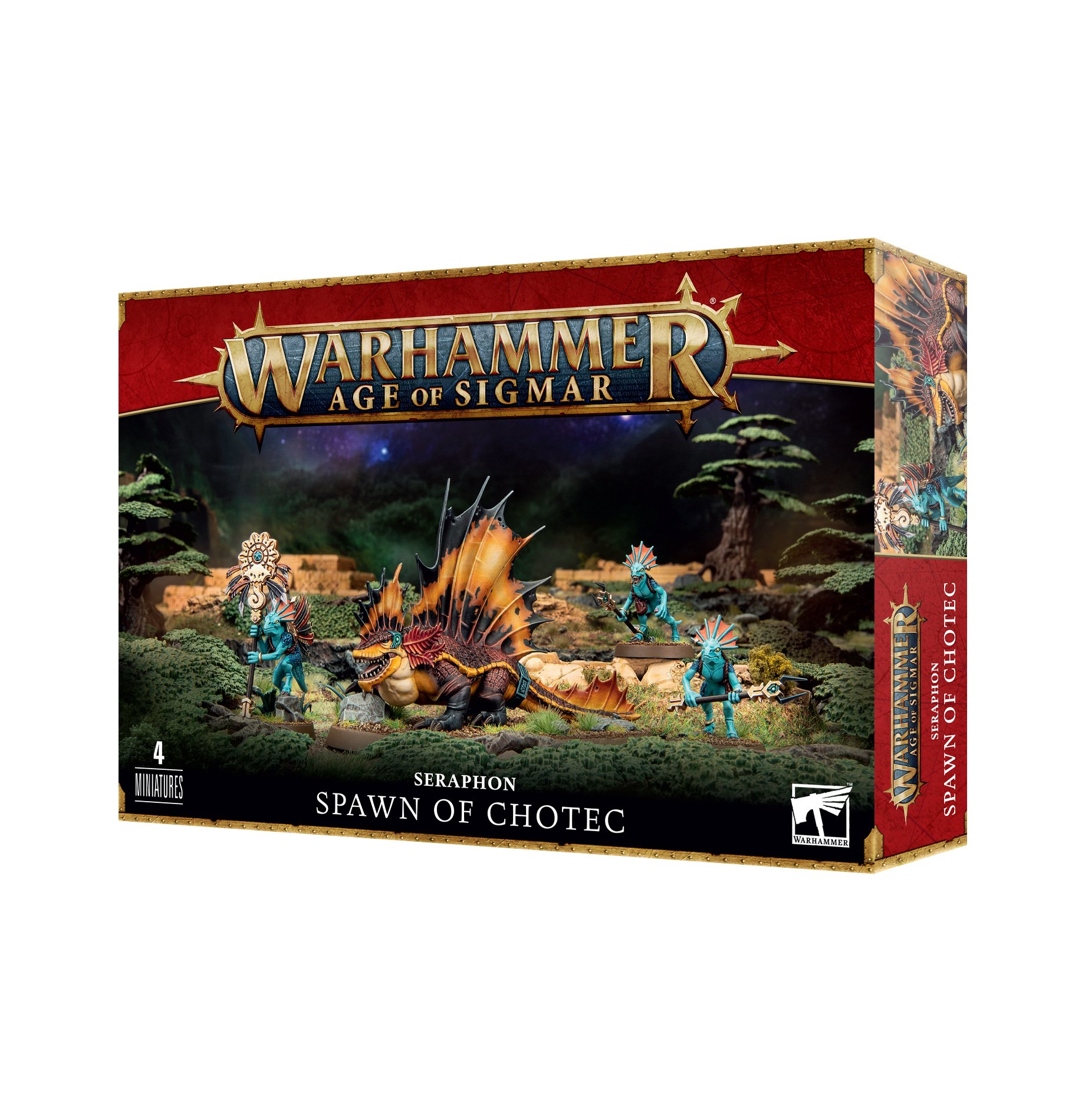 Warhammer Age of Sigmar Seraphon Spawn of Chotec miniature model