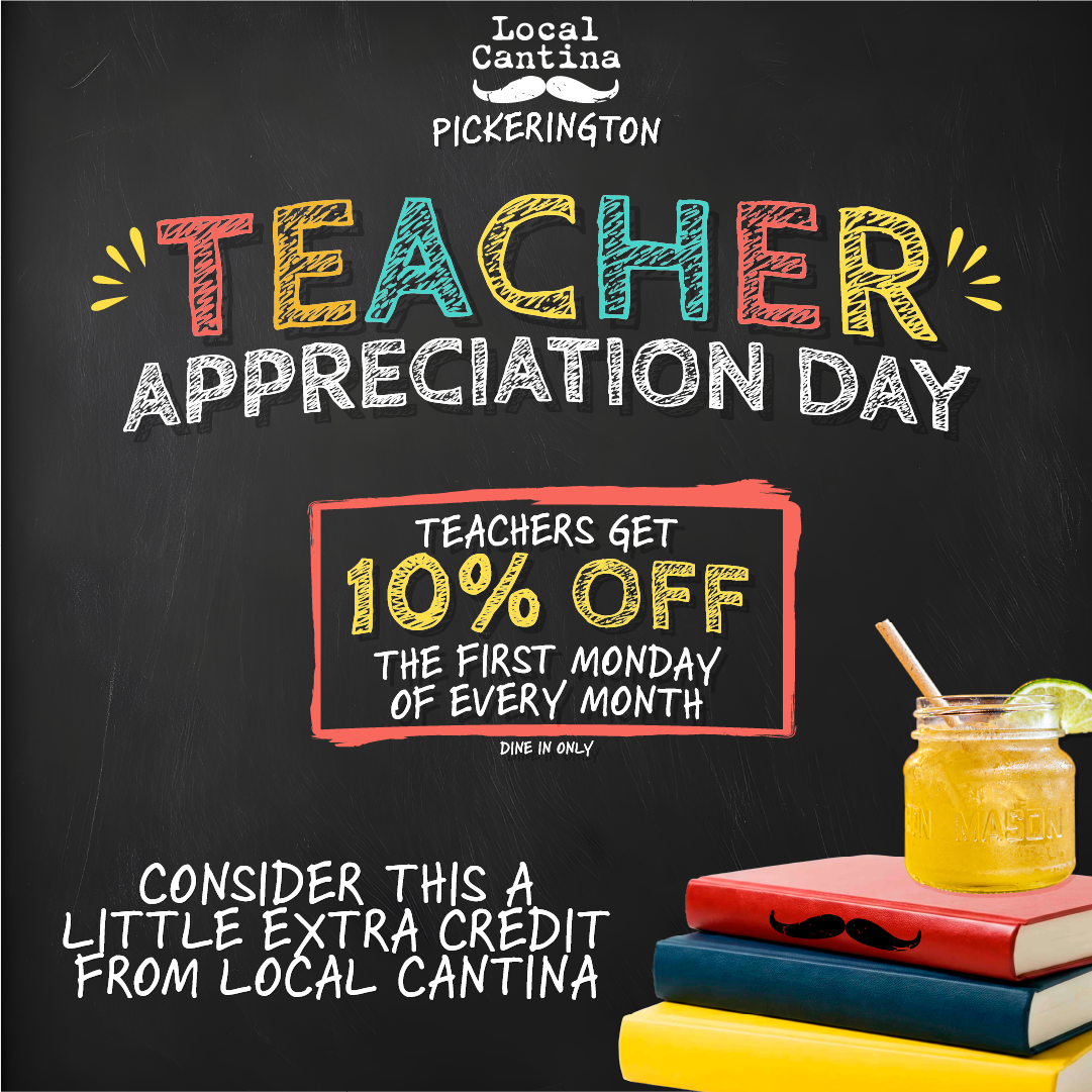 Teacher Appreciation Day at Local Cantina Pickerington