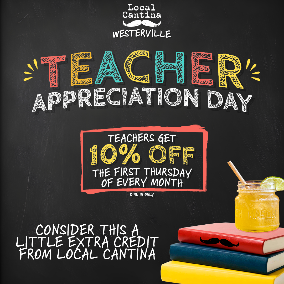 Teacher Appreciation Day Comes to Local Cantina Westerville!