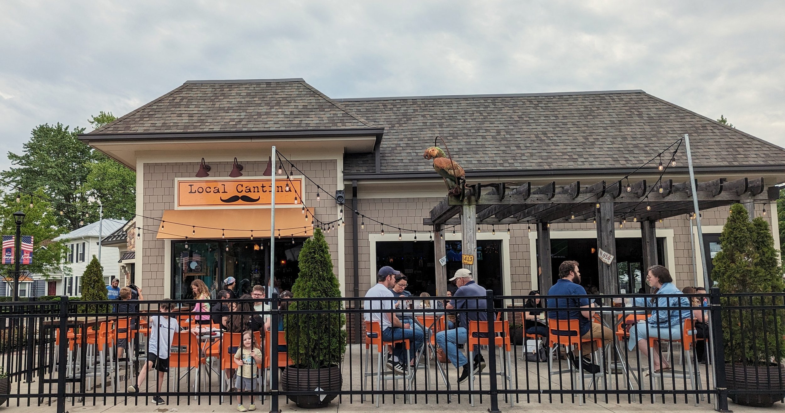 Exterior of Local Cantina Hilliard on Main Street in Downtown Hilliard Ohio