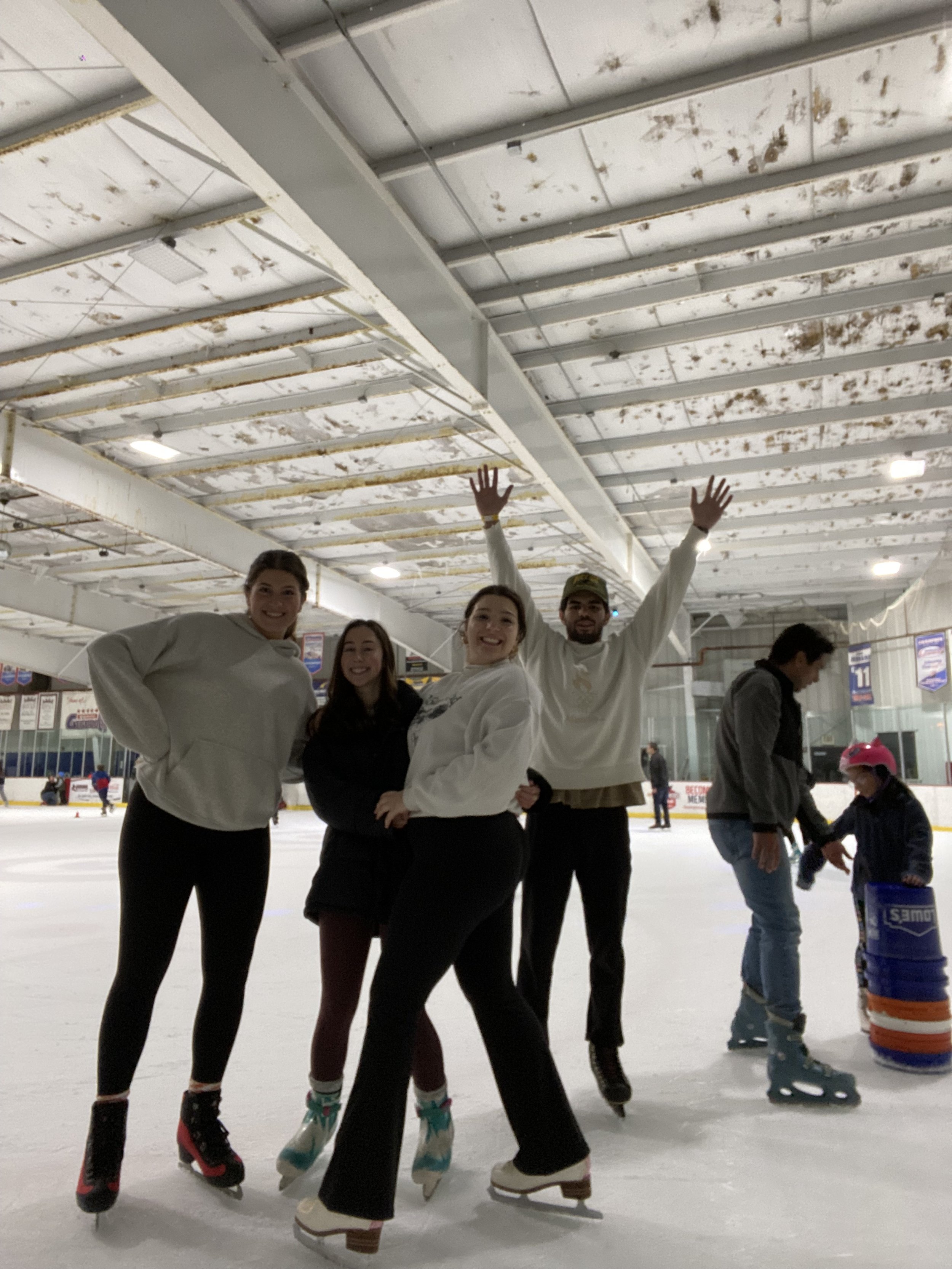 taught my friends how to ice skate