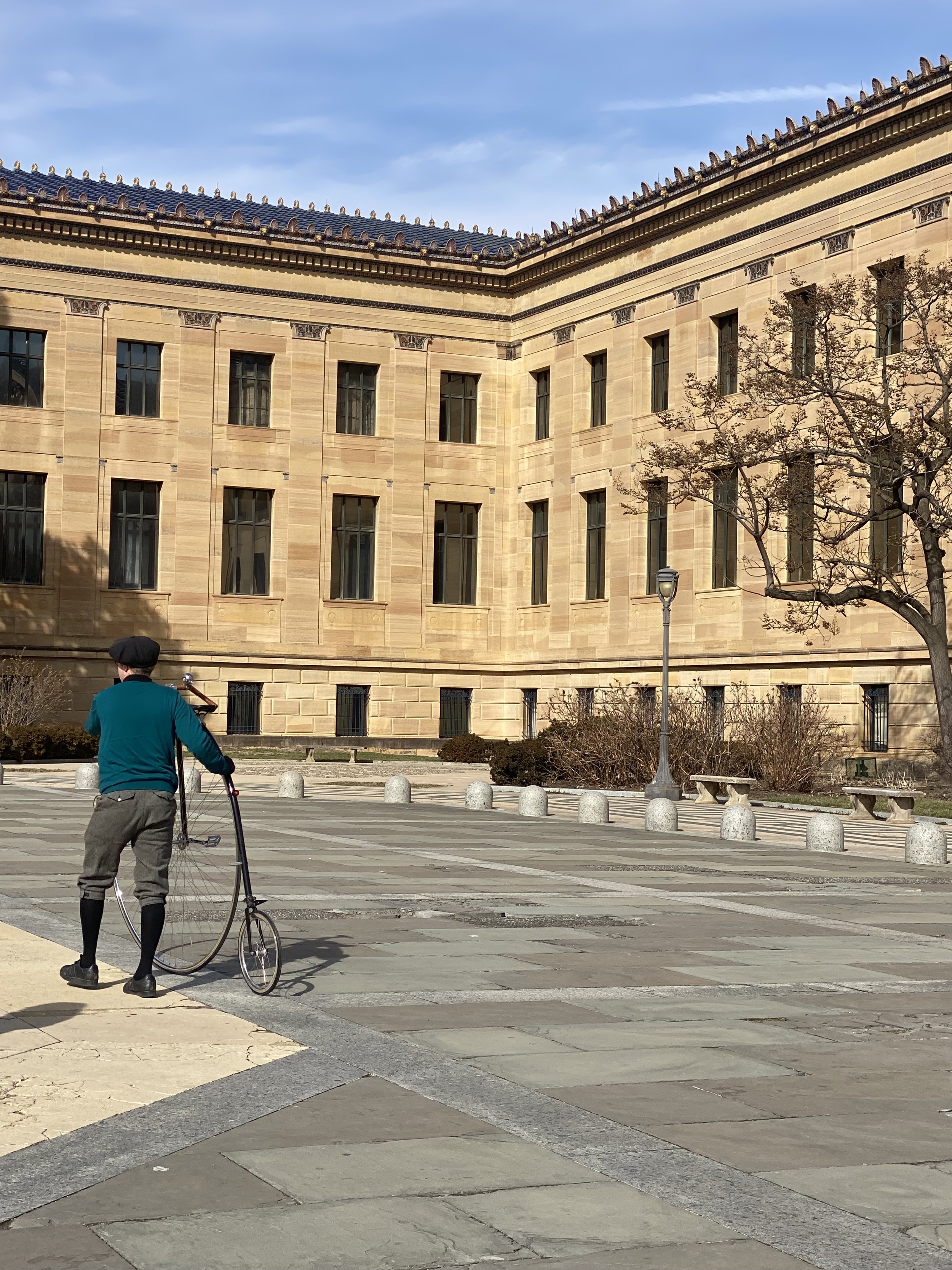 climbed the Rocky Steps