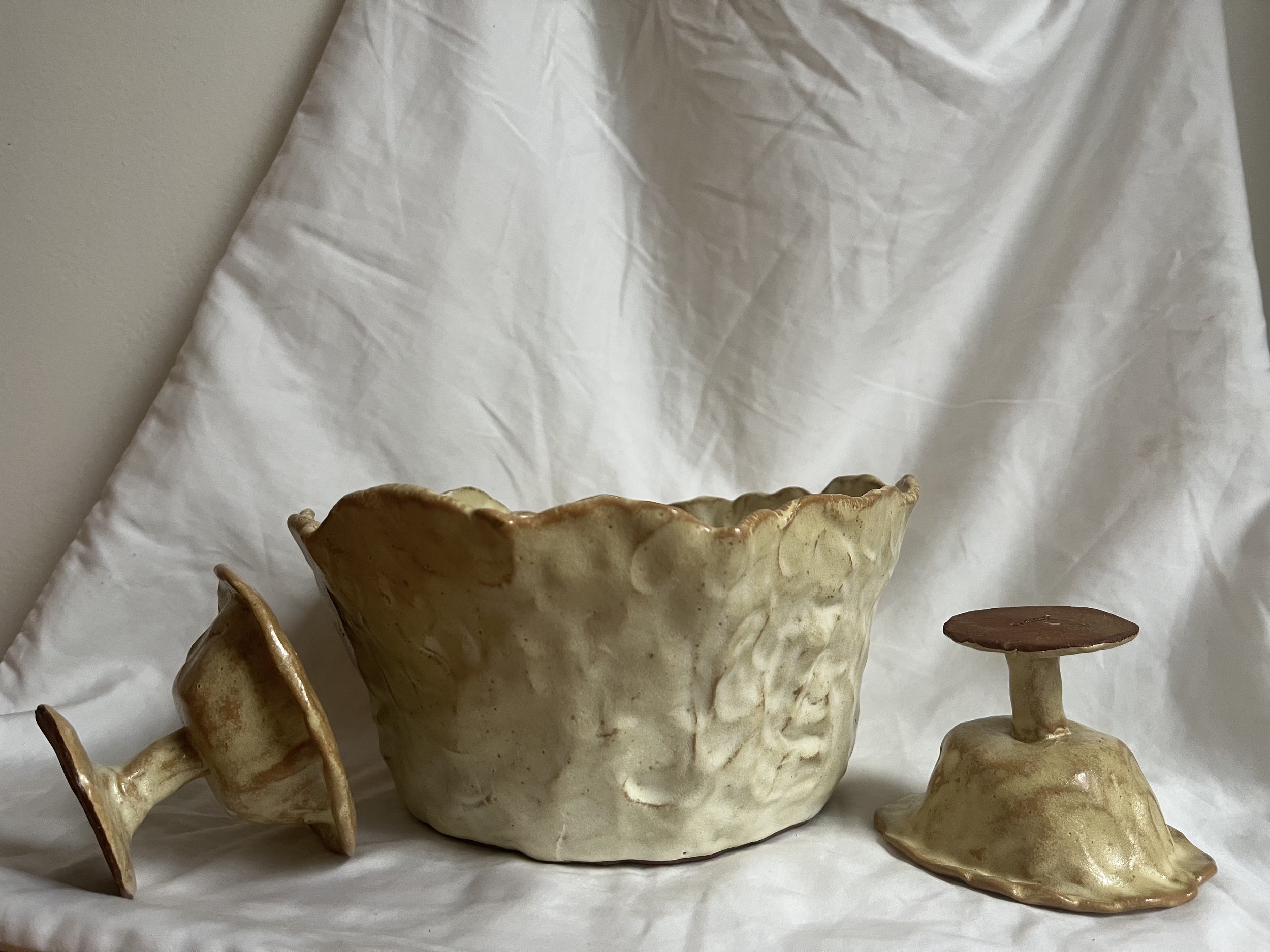 Pinch Pot Fruit Bowl and Ice Cream Bowls