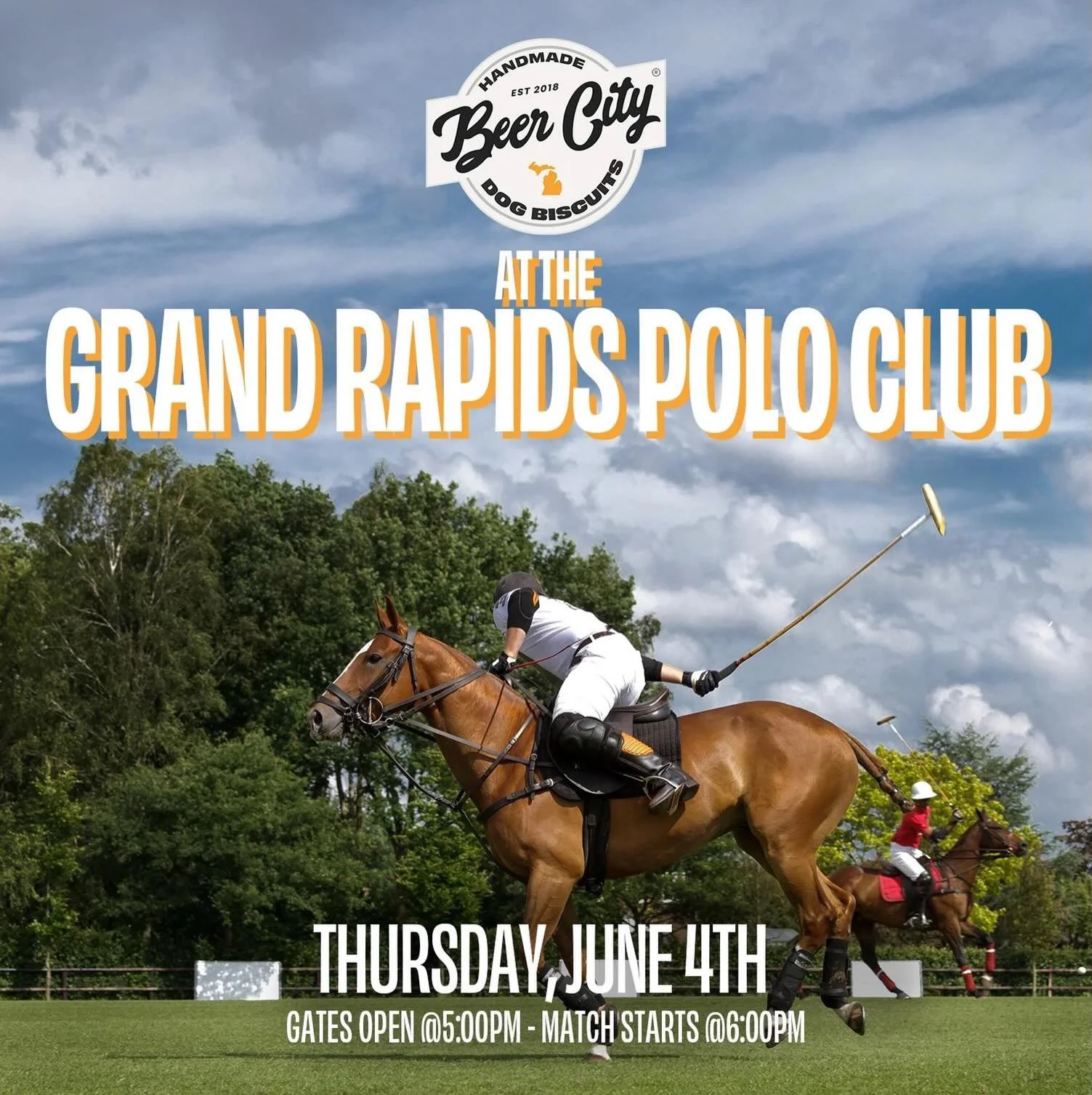 Polo for a Purpose 🐎 
Join us for a fieldside tailgate with complimentary drinks &amp; appetizers provided by @maison_michigan as we gather to watch the polo match and support the meaningful work of @beercitydogbiscuits_bcdb at Meadowview Farms. 

&