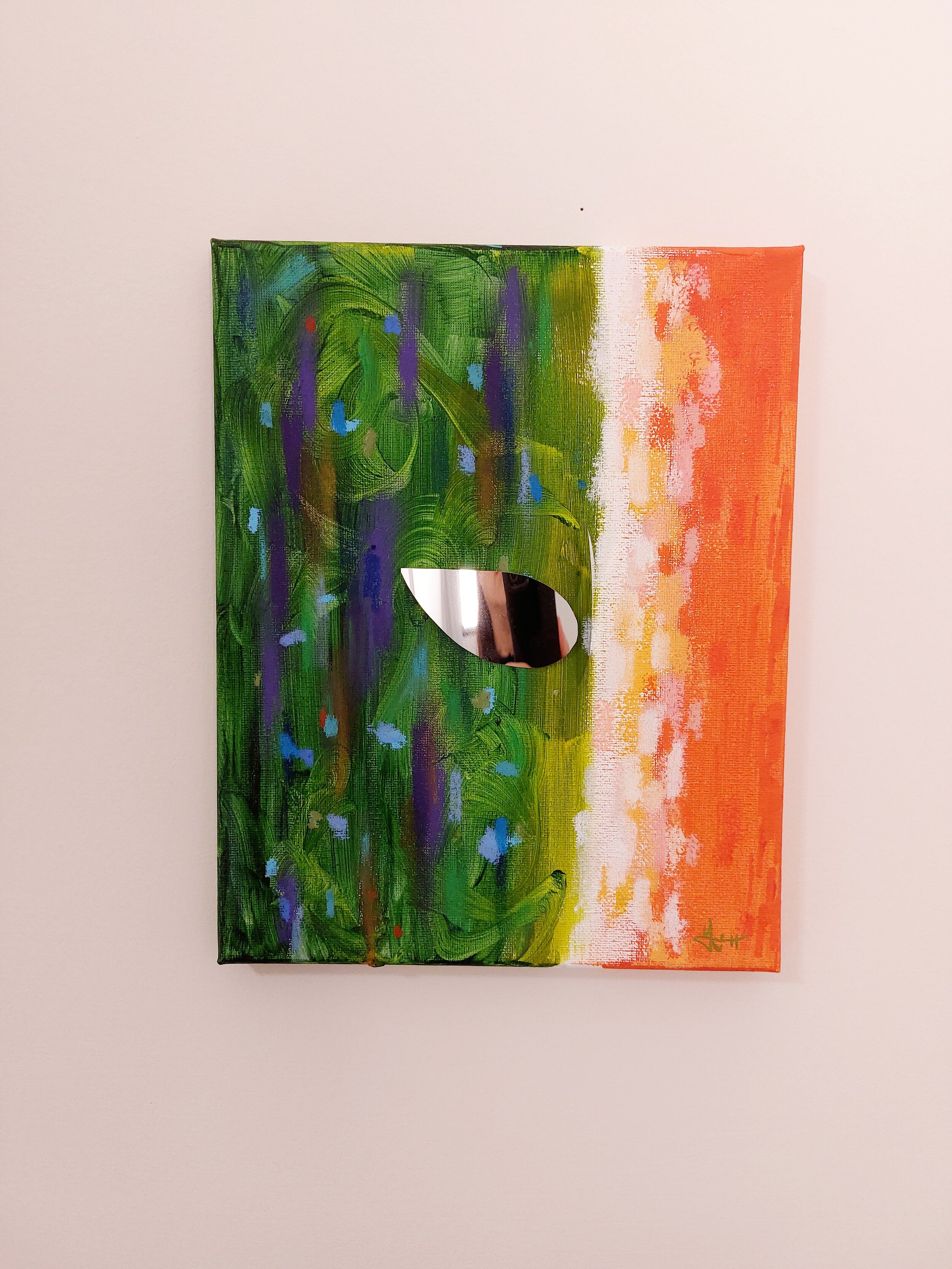 Things that make me know. work II_02.
Mixed Media on Canvas.
25.4 x 20.32x 3.8cm.
2023.