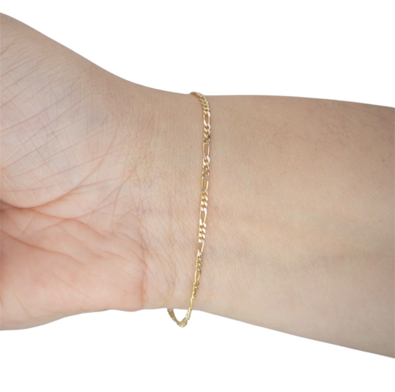 14k Gold Two Tone Figaro