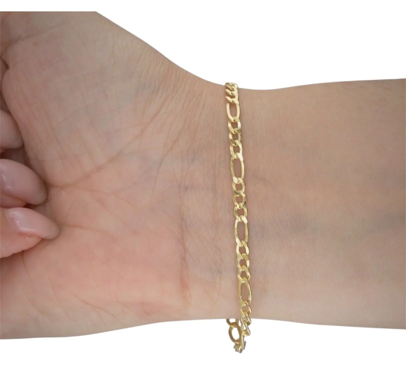 14k Gold Hollow Figaro