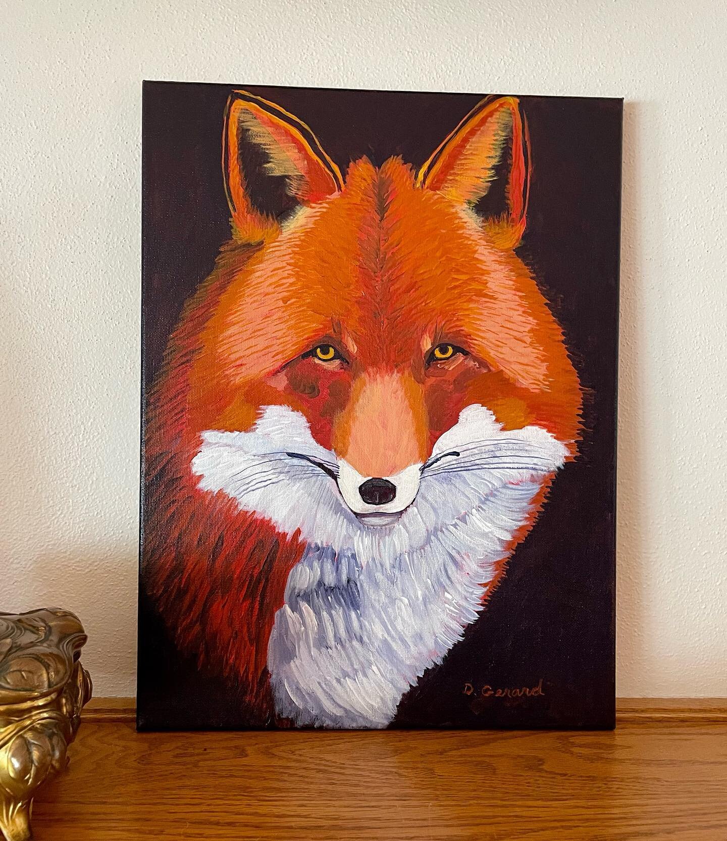 A fall fox for you all on a Monday.  Happy Fall! #redfox #wisconsinarts #appletonwisconsin #wisconvisualartists #acrylicpainting #homedecor #foxvalleyartist #foxvalley #sloangerardstudio