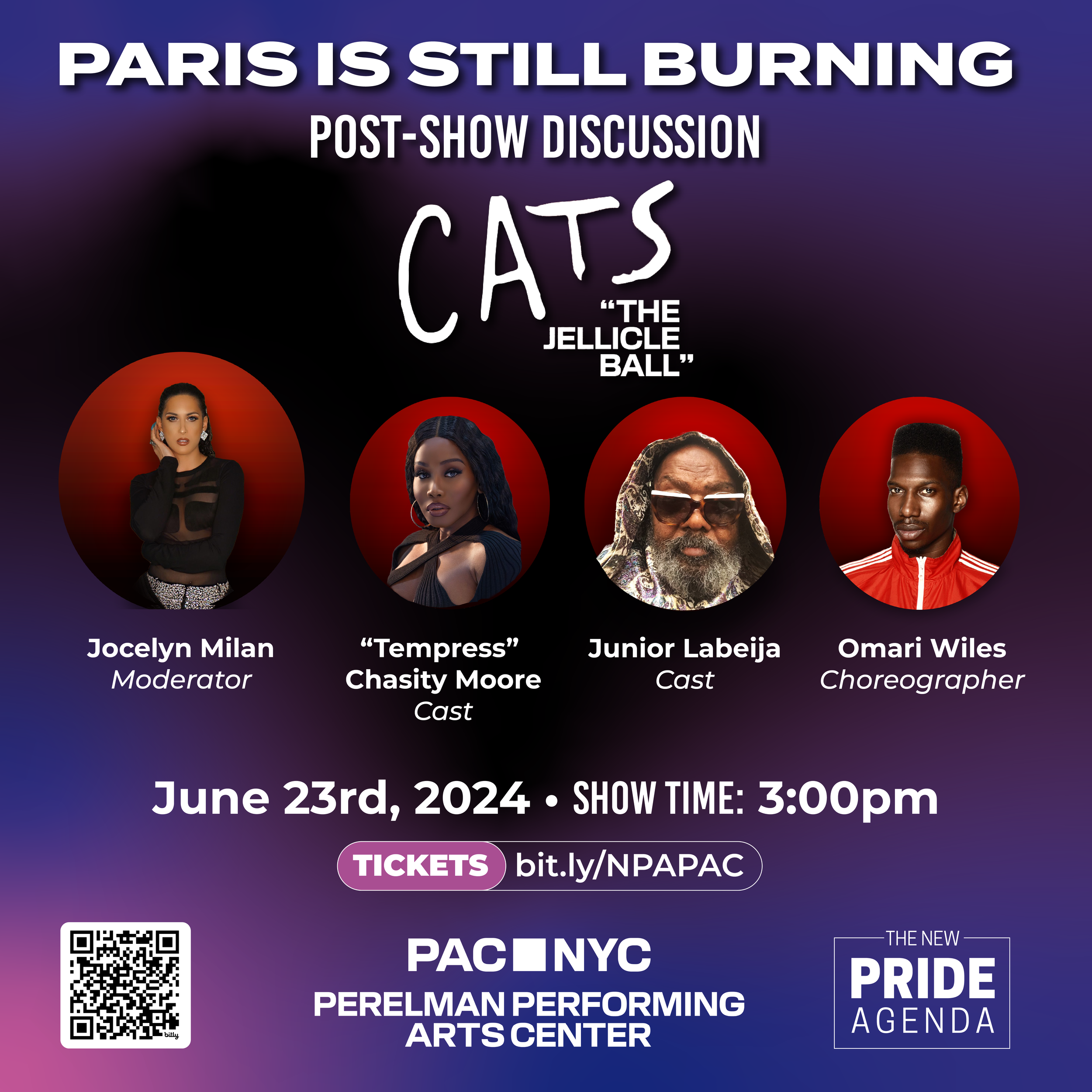 Paris Is Still Burning x PAC NYC CATS: The Jellicle Ball Post-Show Talkback Discussion