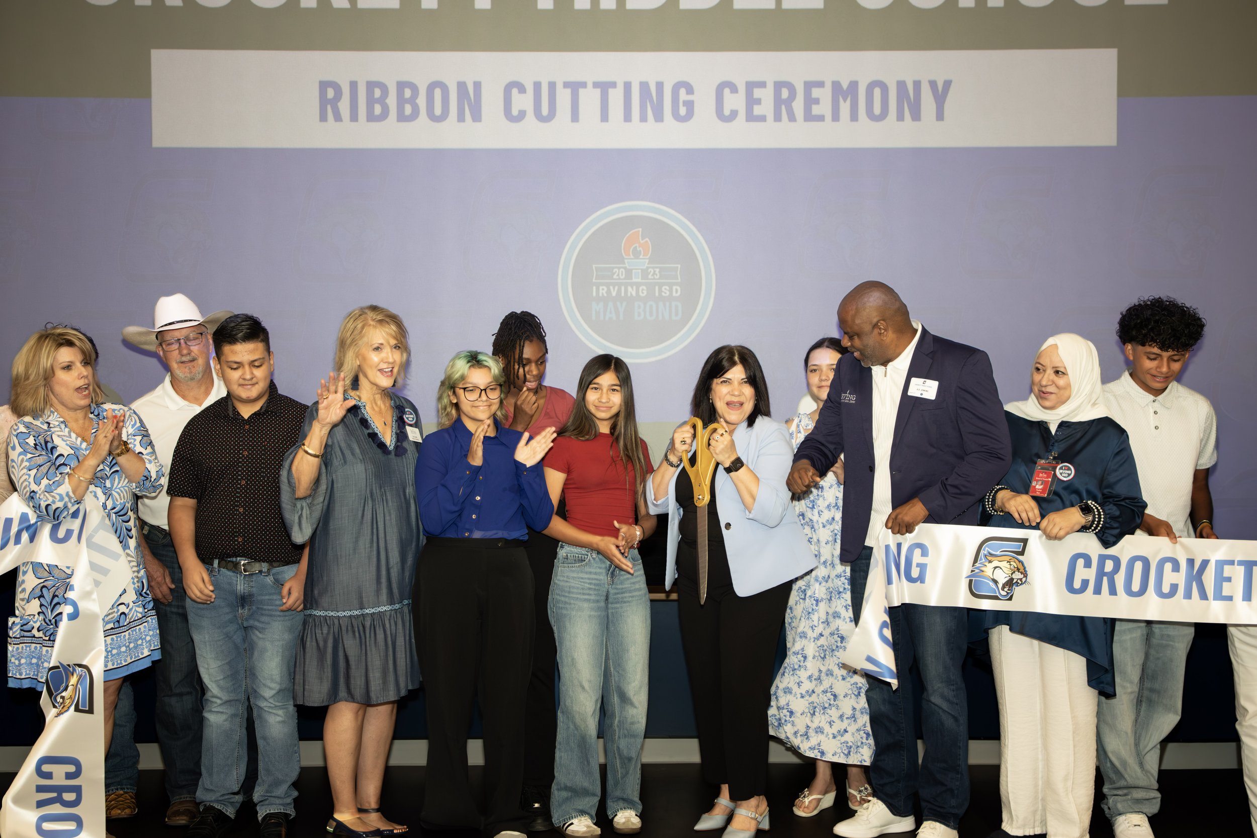 Crockett Middle School Ribbon Cutting