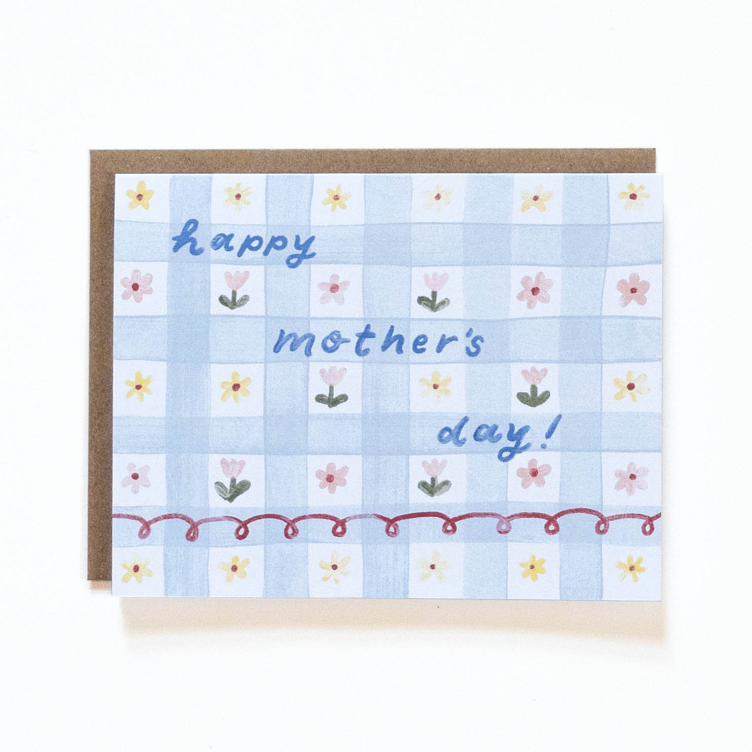 Gingham Mother's Day Card