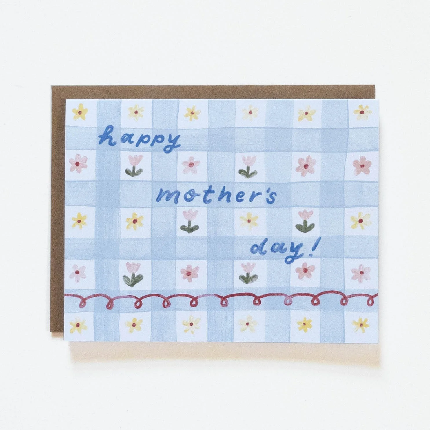 Gingham Mother's Day Card