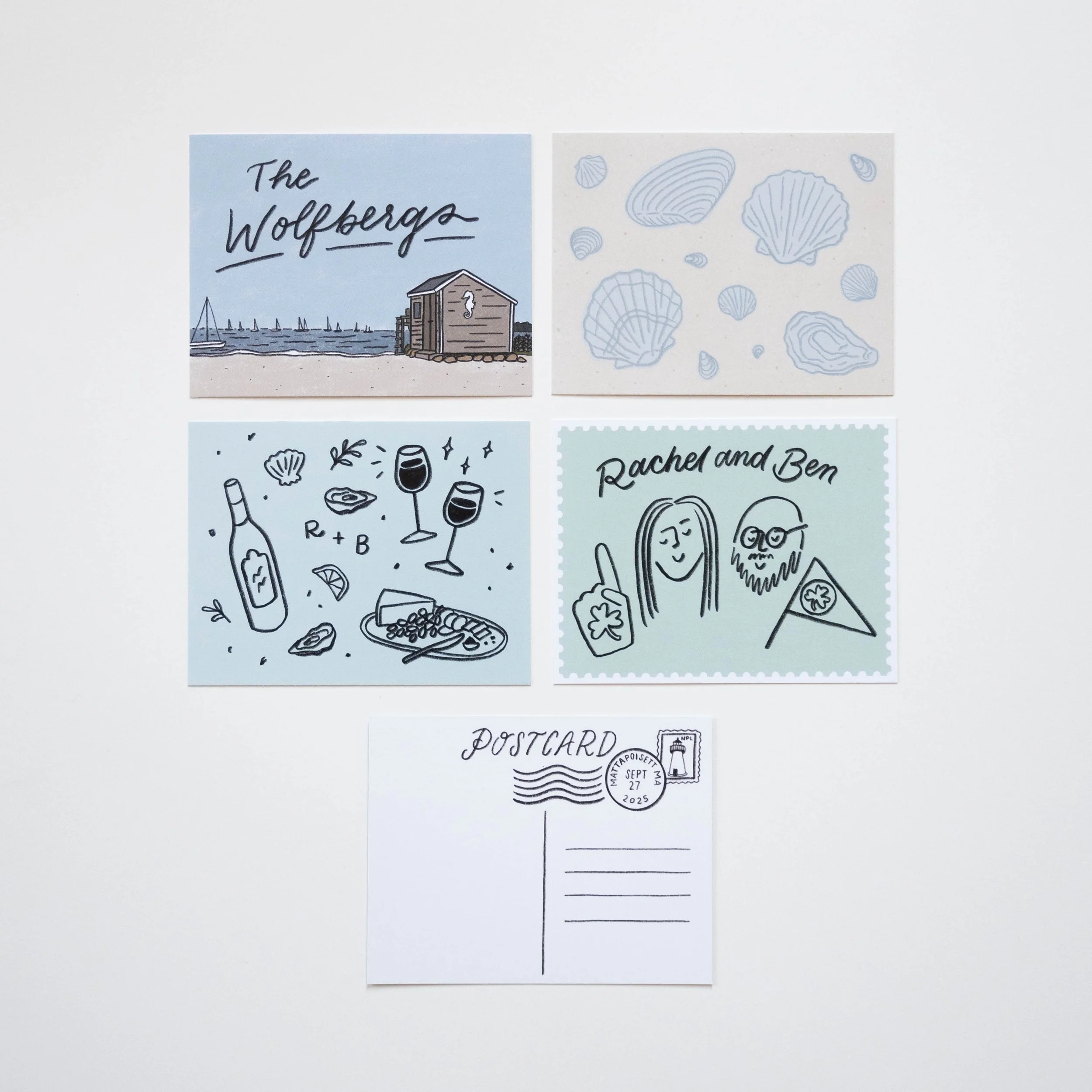 Suite of Wedding Postcards
