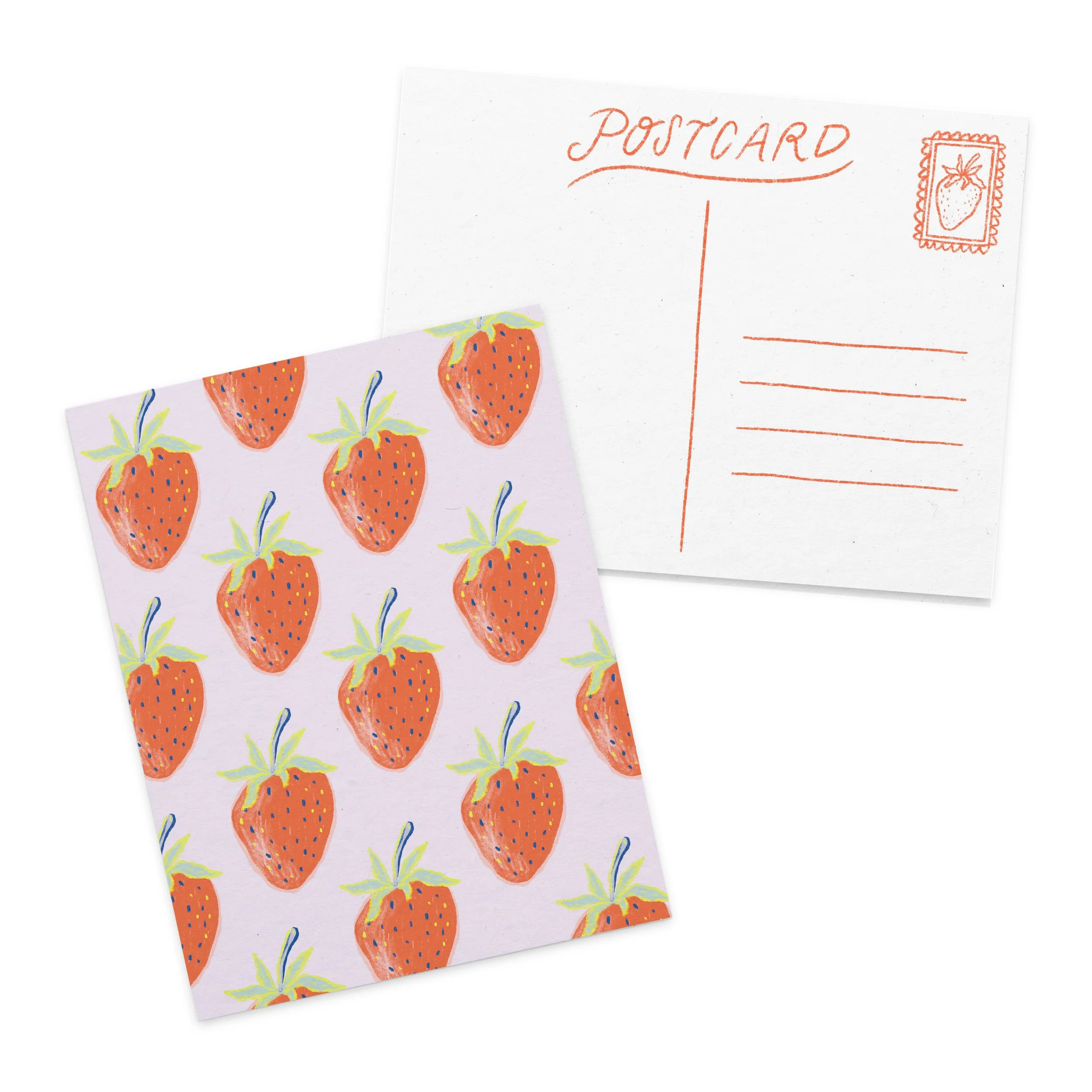 Strawberry Postcard