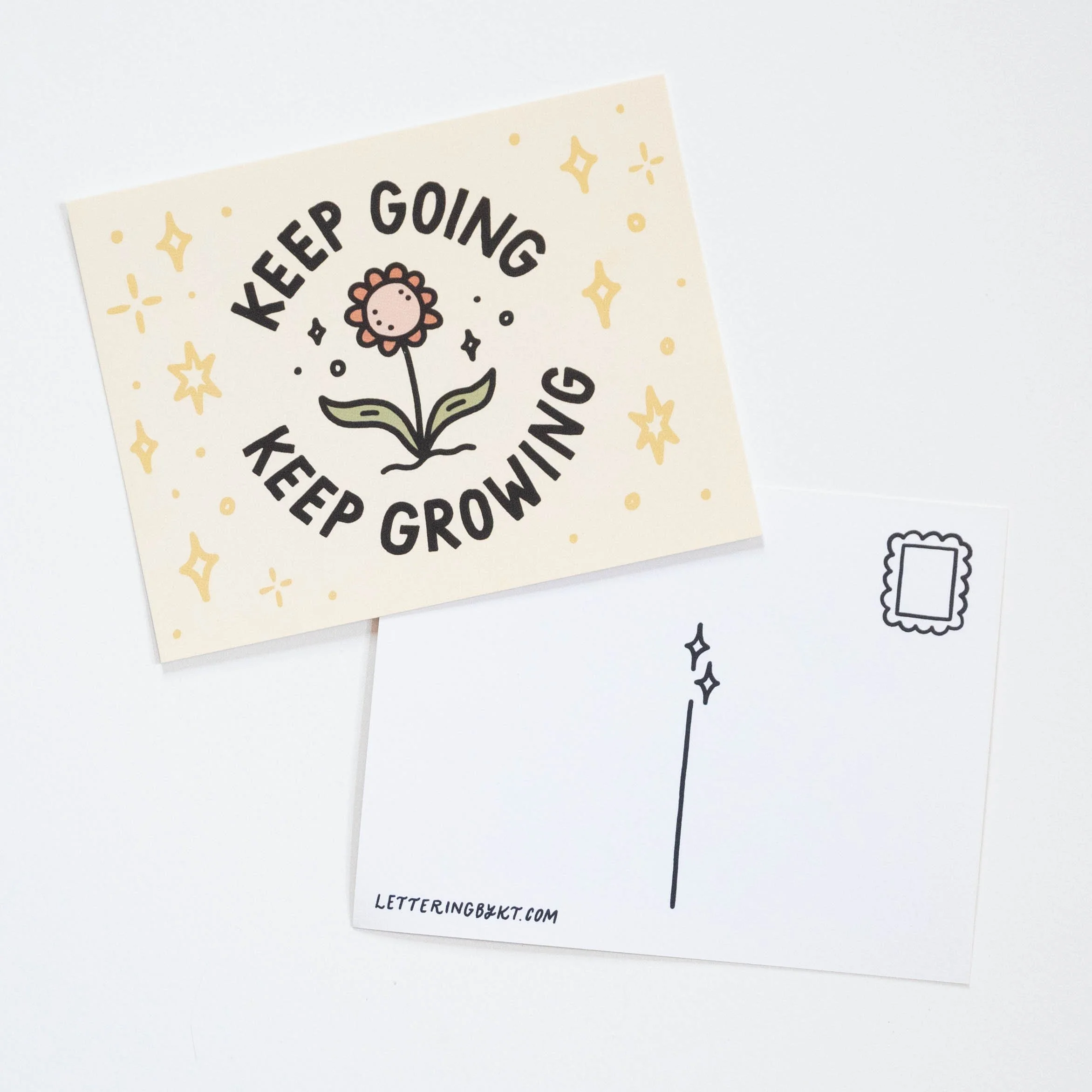 Keep Going Keep Growing Postcard