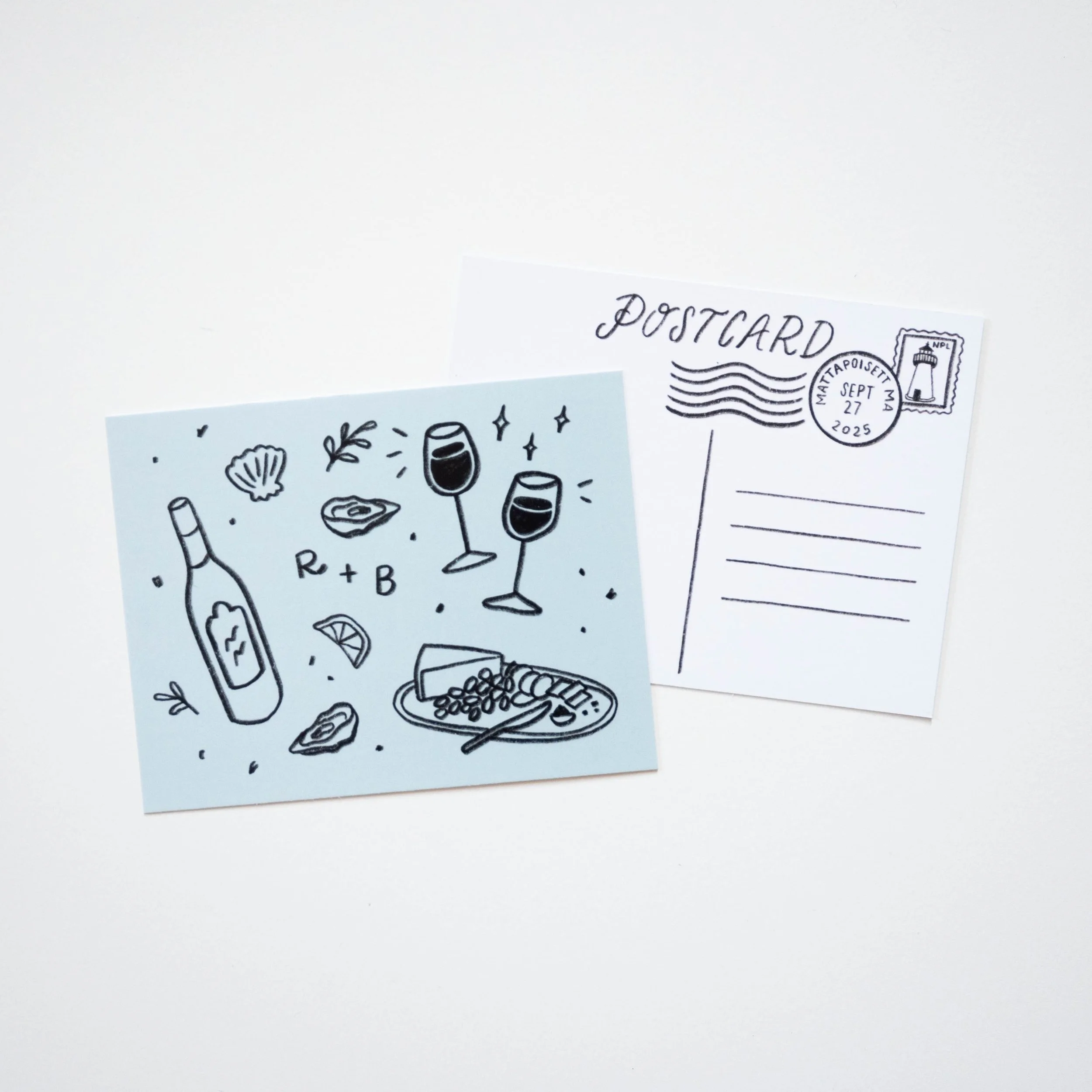 Custom Wedding Postcard 4/4