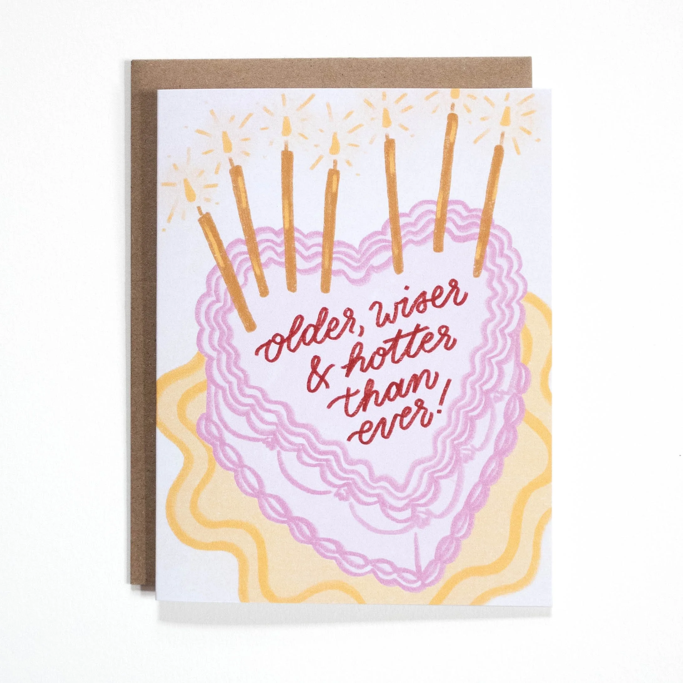 Older Wiser Hotter Birthday Card