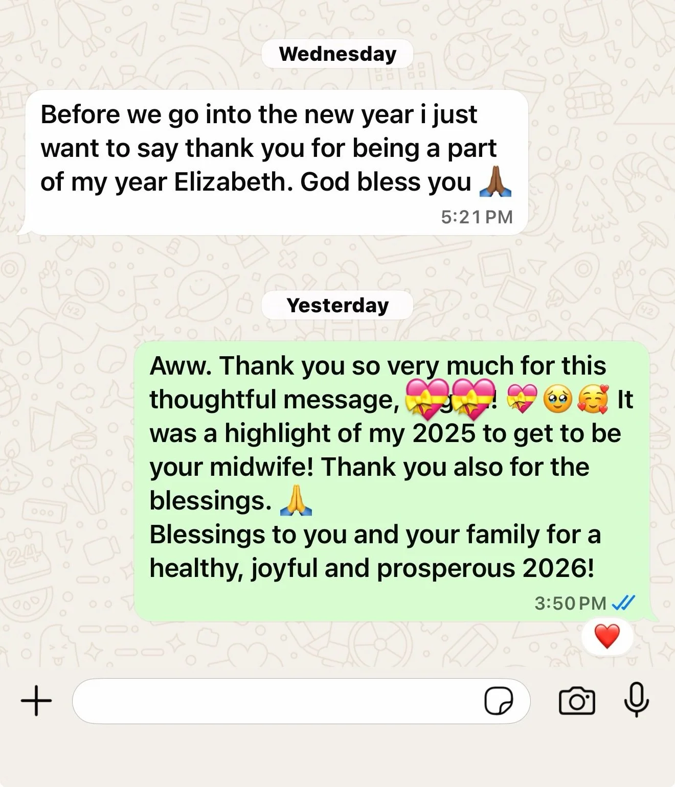 3 messages that made my New Year&rsquo;s as a midwife! 🥹🥰🥳

And thank you to all of you who mailed me holiday cards! 🥰

To stay connected to my client families and watch your babies grow is one of the biggest blessings as a midwife. 

💜💜💜

#ha