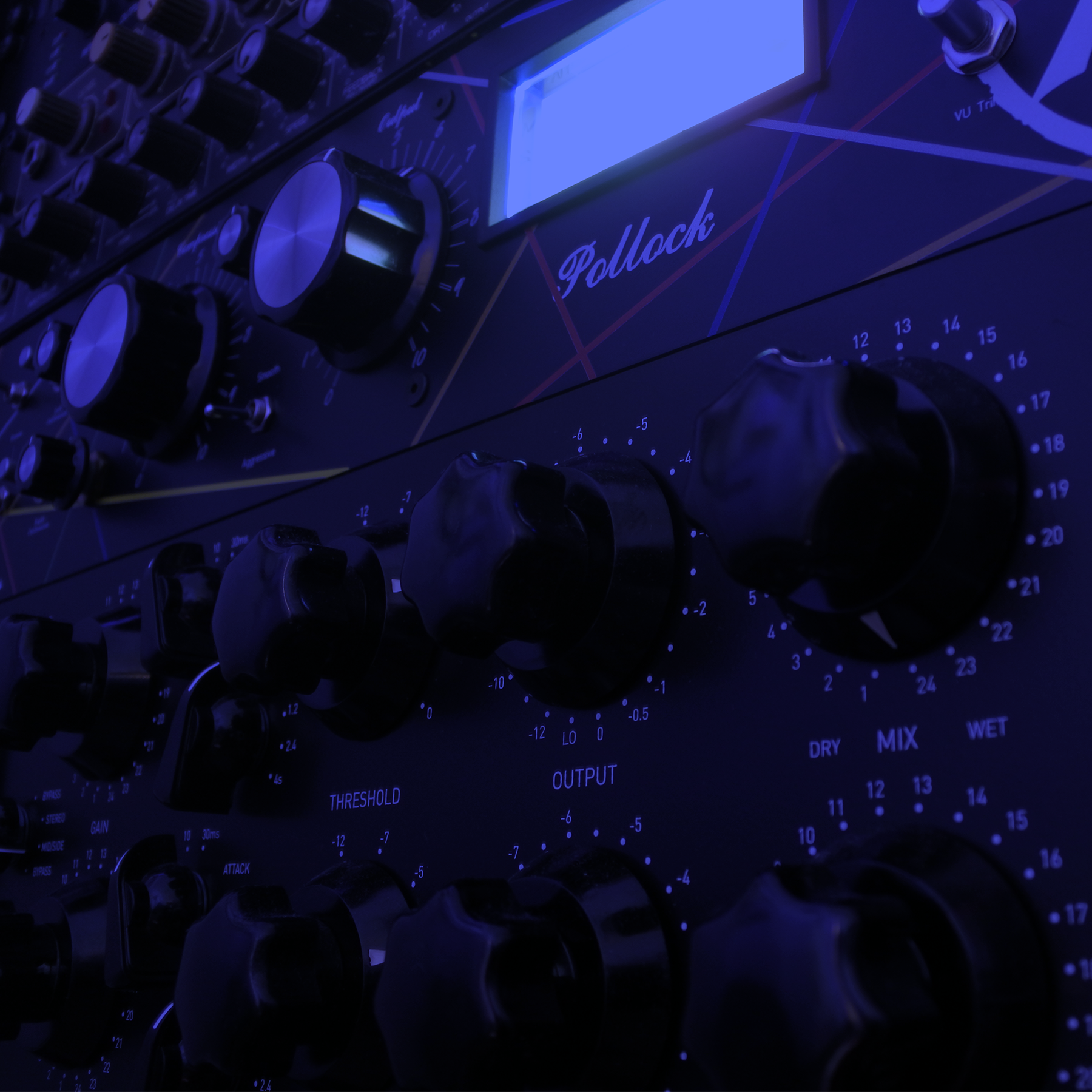 The Hendyamps Pollock compressor along with the Igs Tubecore Mastering Compressor
