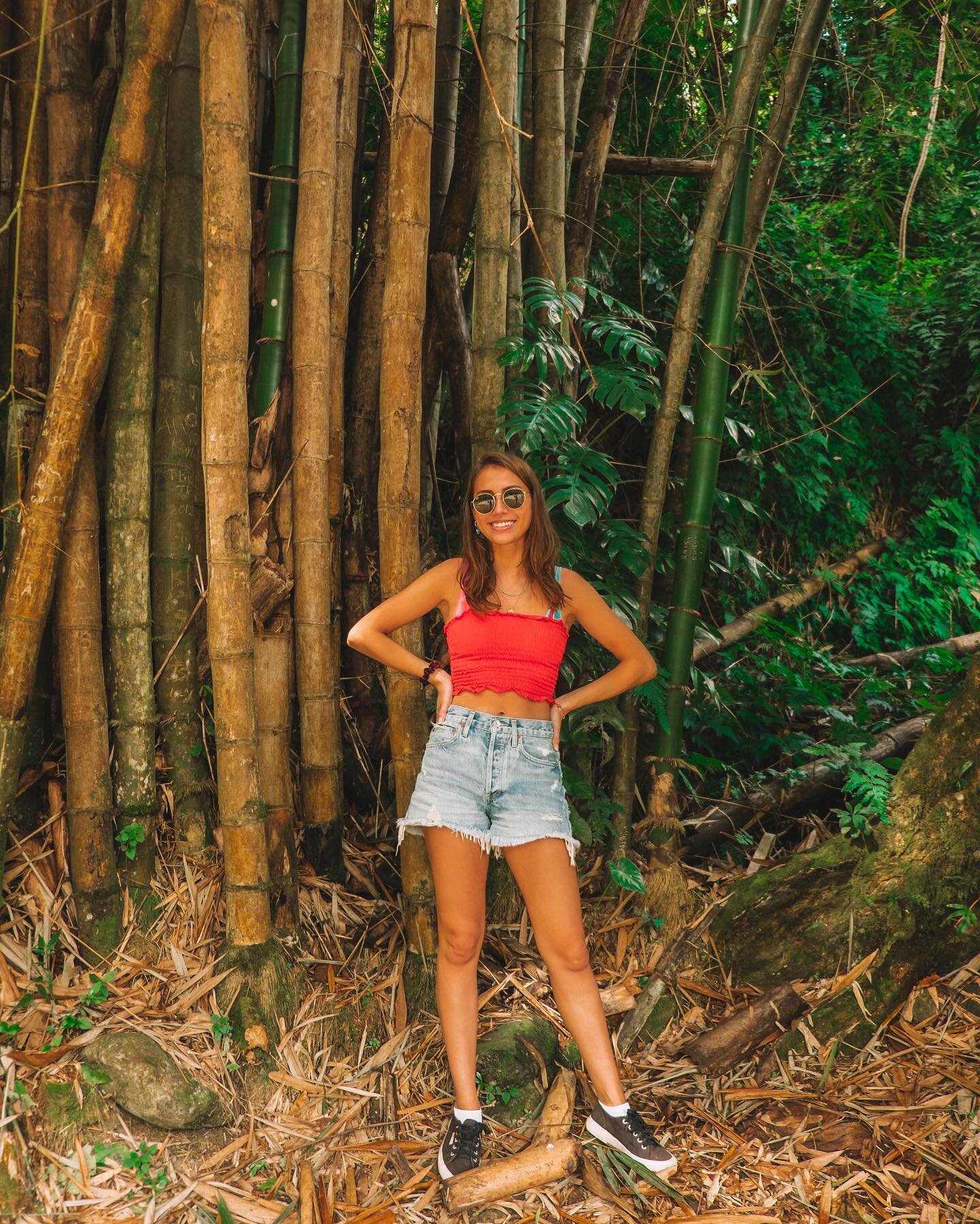 One thing I thought was cool about this rainforest are the two different types of bamboo you can find here! A true mix of cultures, this rainforest has skinny bamboo which is local but also thick bamboo which is from India! 🎋 &bull;&bull;&bull;&bull