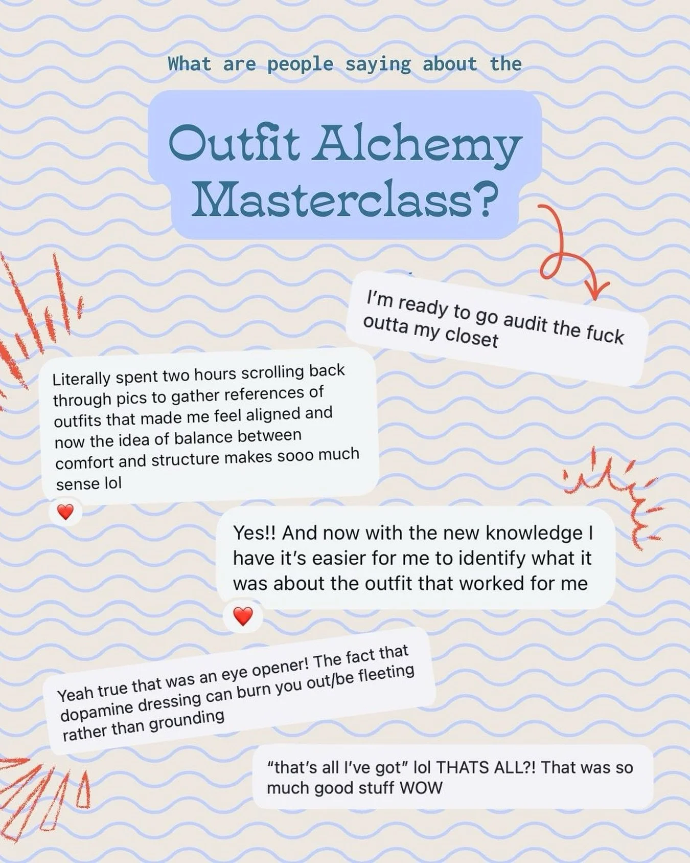 Outfit Alchemy was a full-body activation in dopamine dressing 👉 oxytocin dressing and embodied magnetism 💥

If you&rsquo;re ready to align your personal style with your energy and dress with confidence + intention, join the waitlist in bio for the