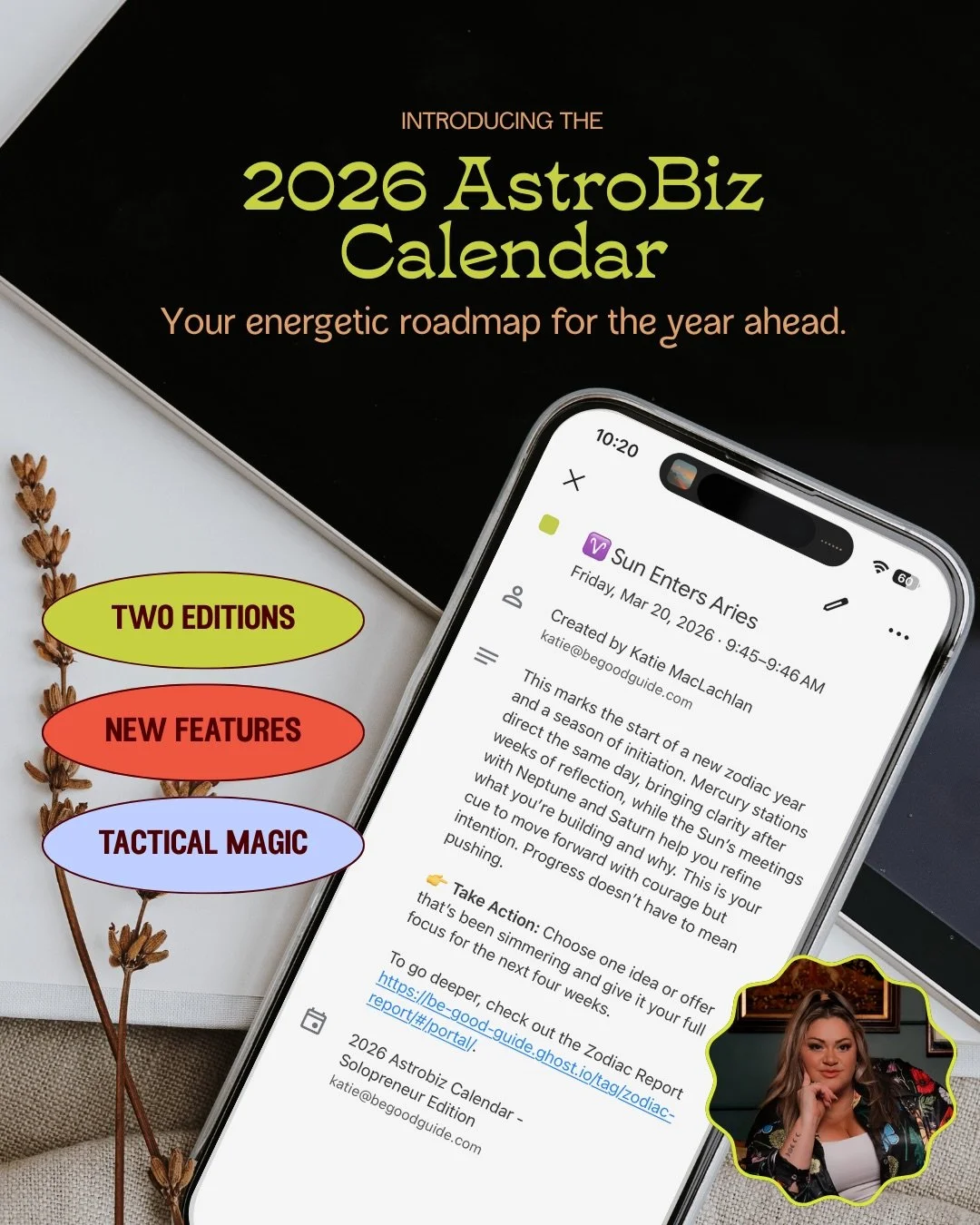 It&rsquo;s here.

The 2026 Astro Business Calendar: my most-used tool for planning aligned launches, visibility cycles, creative bursts, and rest rhythms all year long.

2026 is not a normal year.
Three outer planets shift signs.
Structures dissolve.