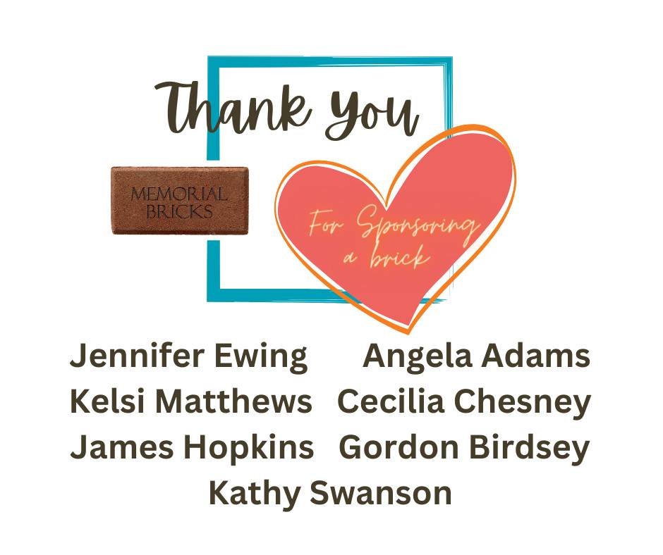 Thank you all for sponsoring a brick and helping us build our memorial pathway to remember GTI team members who have passed away. This means so much!