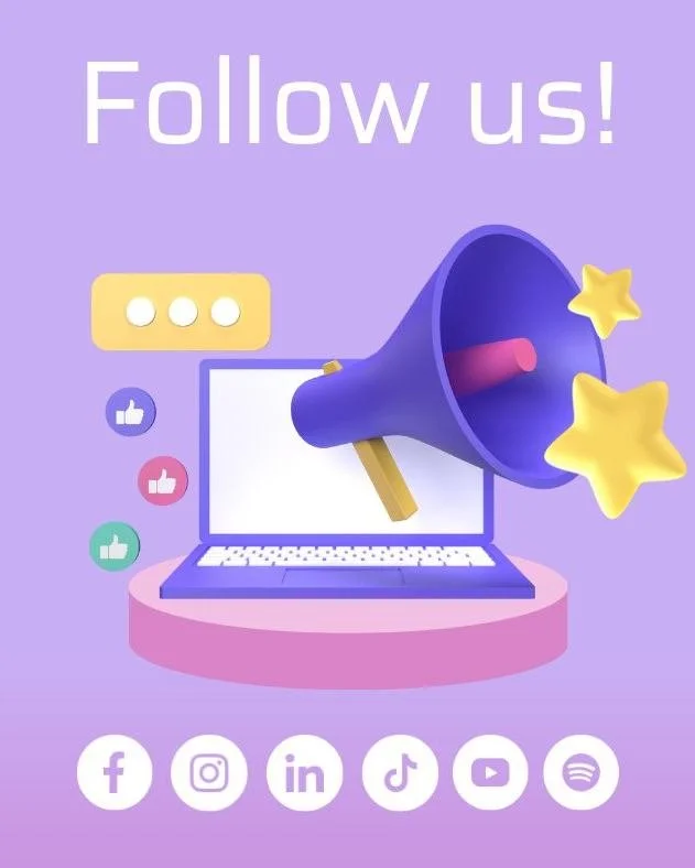 📱 Find us on Facebook, Instagram, LinkedIn, TikTok, YouTube, and Spotify &mdash; we love sharing what we&rsquo;re up to!