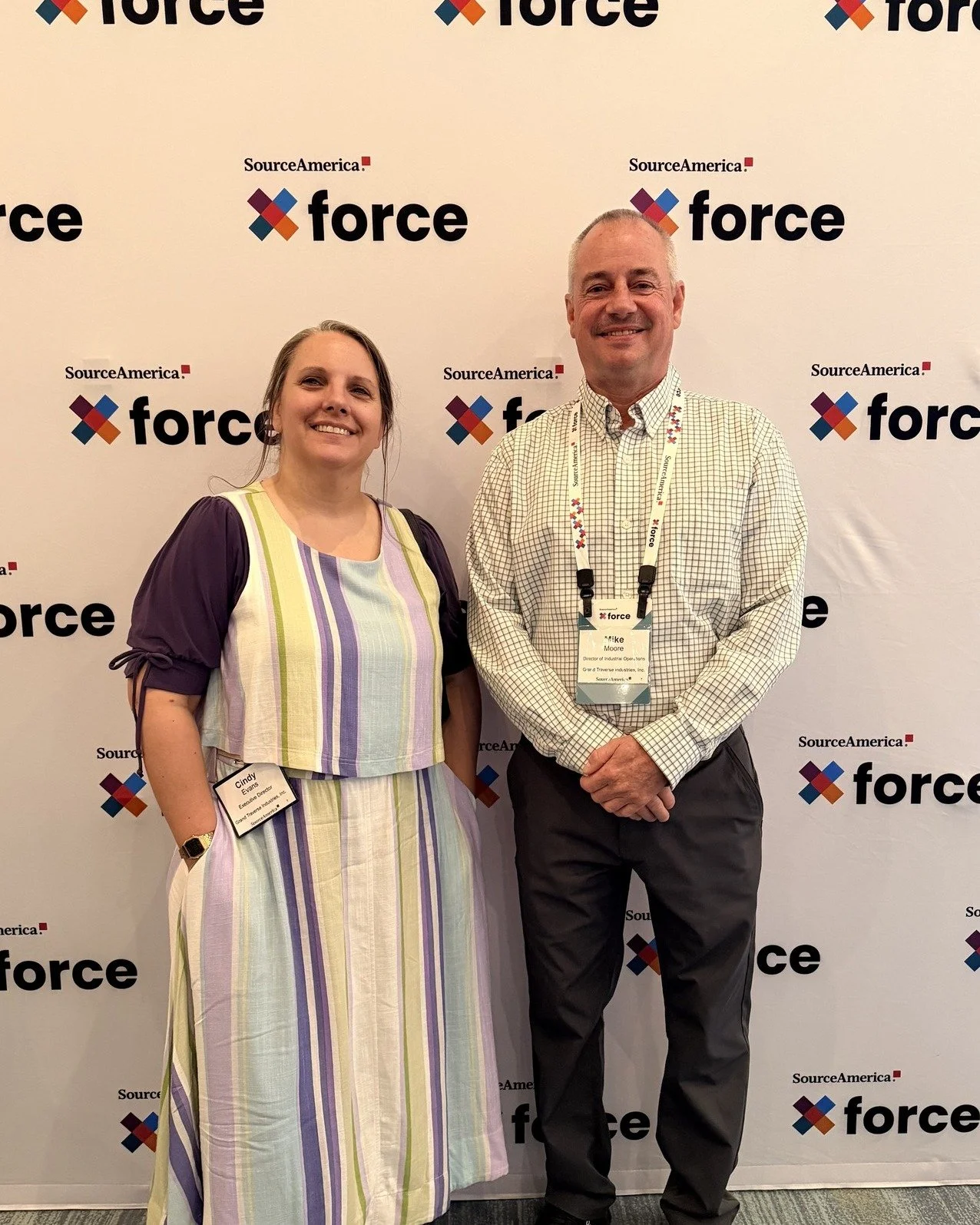 Cindy and Mike are attending the @usabilityonecommission SourceAmerica  #Xforce 2026 National Conference! GTI excited for the opportunity to connect, collaborate, and learn alongside others who are passionate about creating inclusive employment oppor