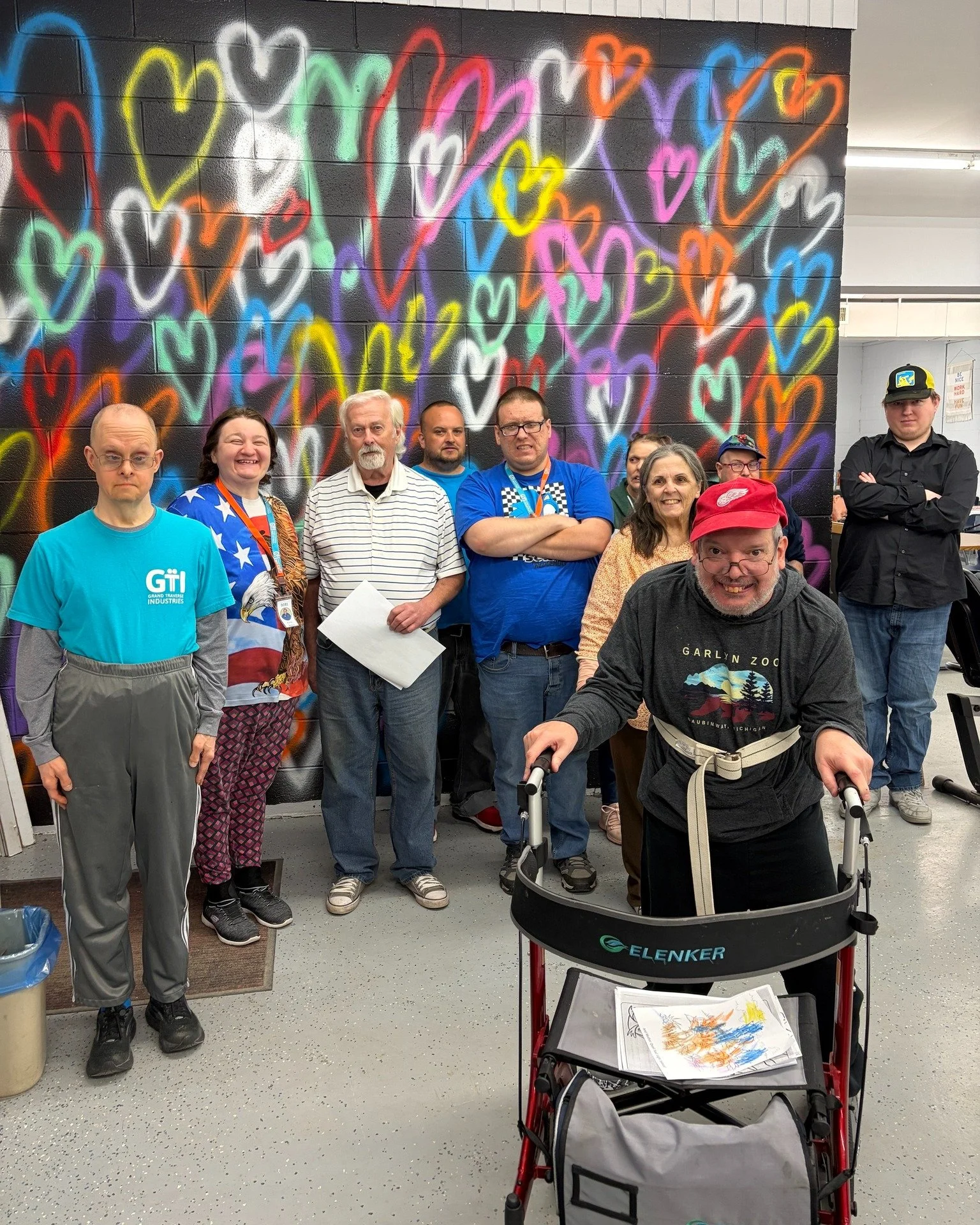 Thank you to @nccmhealth  ommunity Mental Health board member Ron Iseler for stopping by to tour our program with your wife, Ann, and spend time meeting with folks. Your kindness and genuine interest meant so much to our team members. We truly apprec