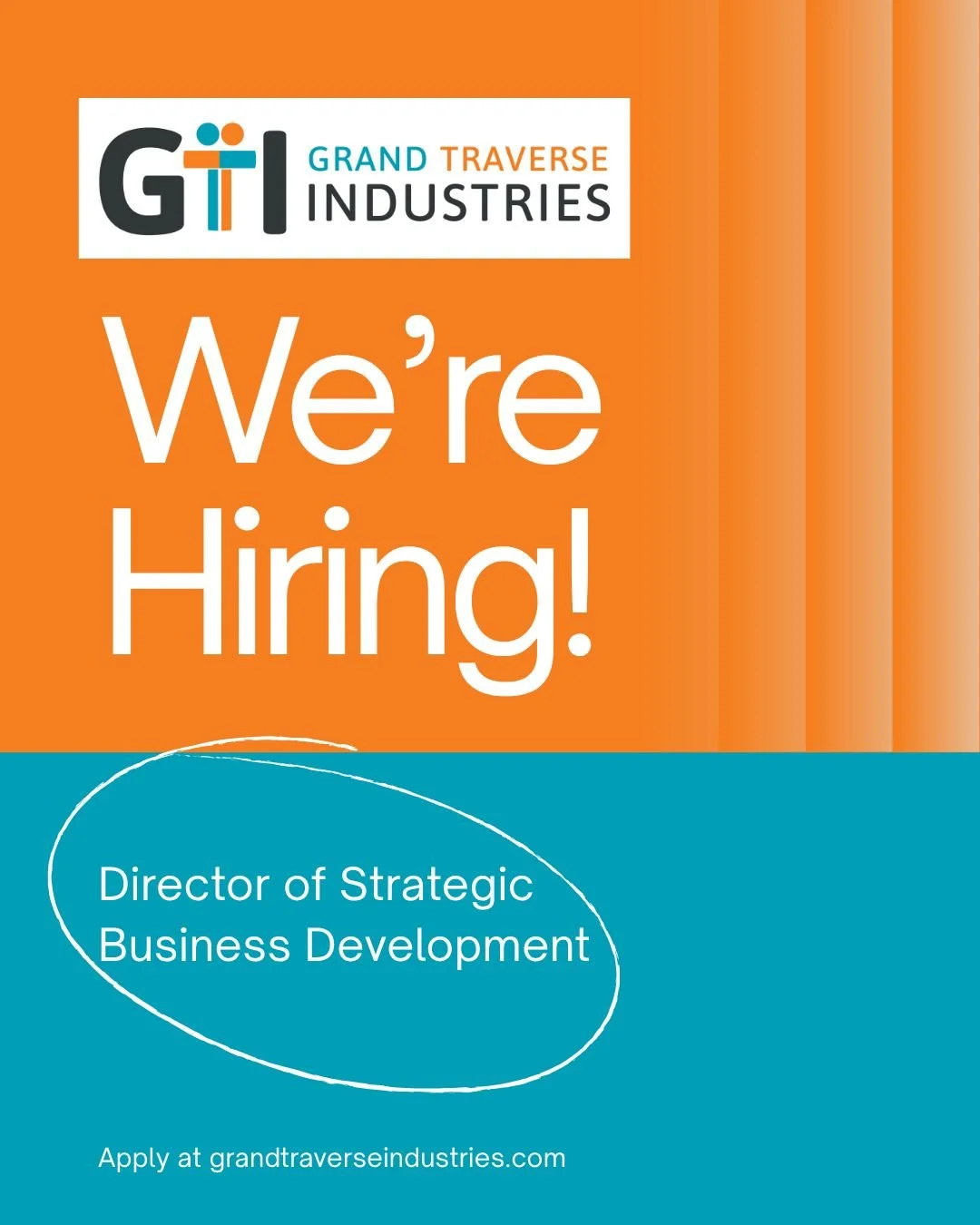 We're Hiring: Director of Strategic Business Development

We're seeking a strategic leader to build partnerships, identify new opportunities, and help expand GTI's impact across Northern Michigan.

If you're passionate about growing business while cr