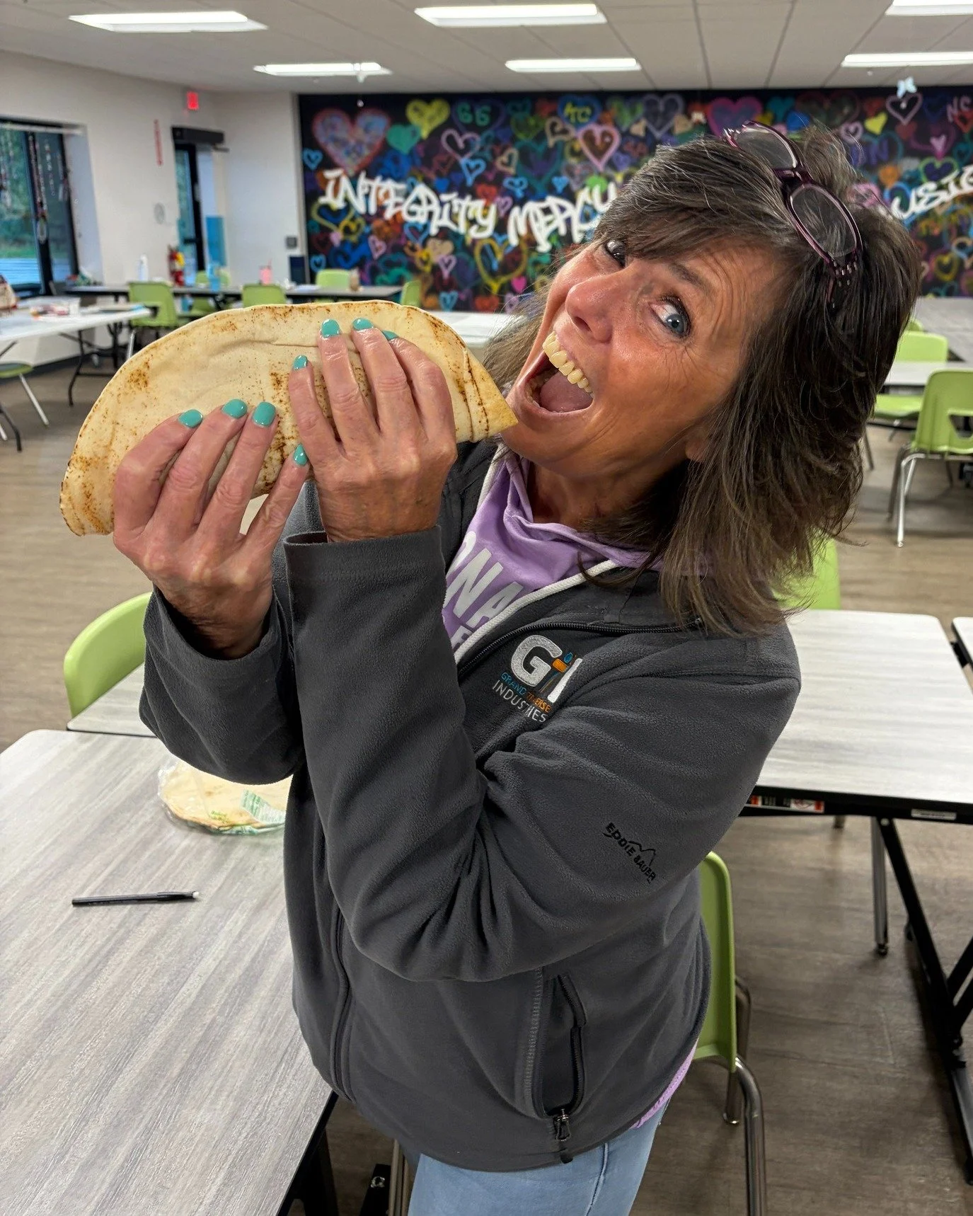 🥙 A huge thank you to Chris and his team at @pitaway for providing lunch for our Traverse City program yesterday!

Everyone absolutely loved it! And a special thank you to those on Facebook who voted for GTI and helped make this lunch possible.

If 