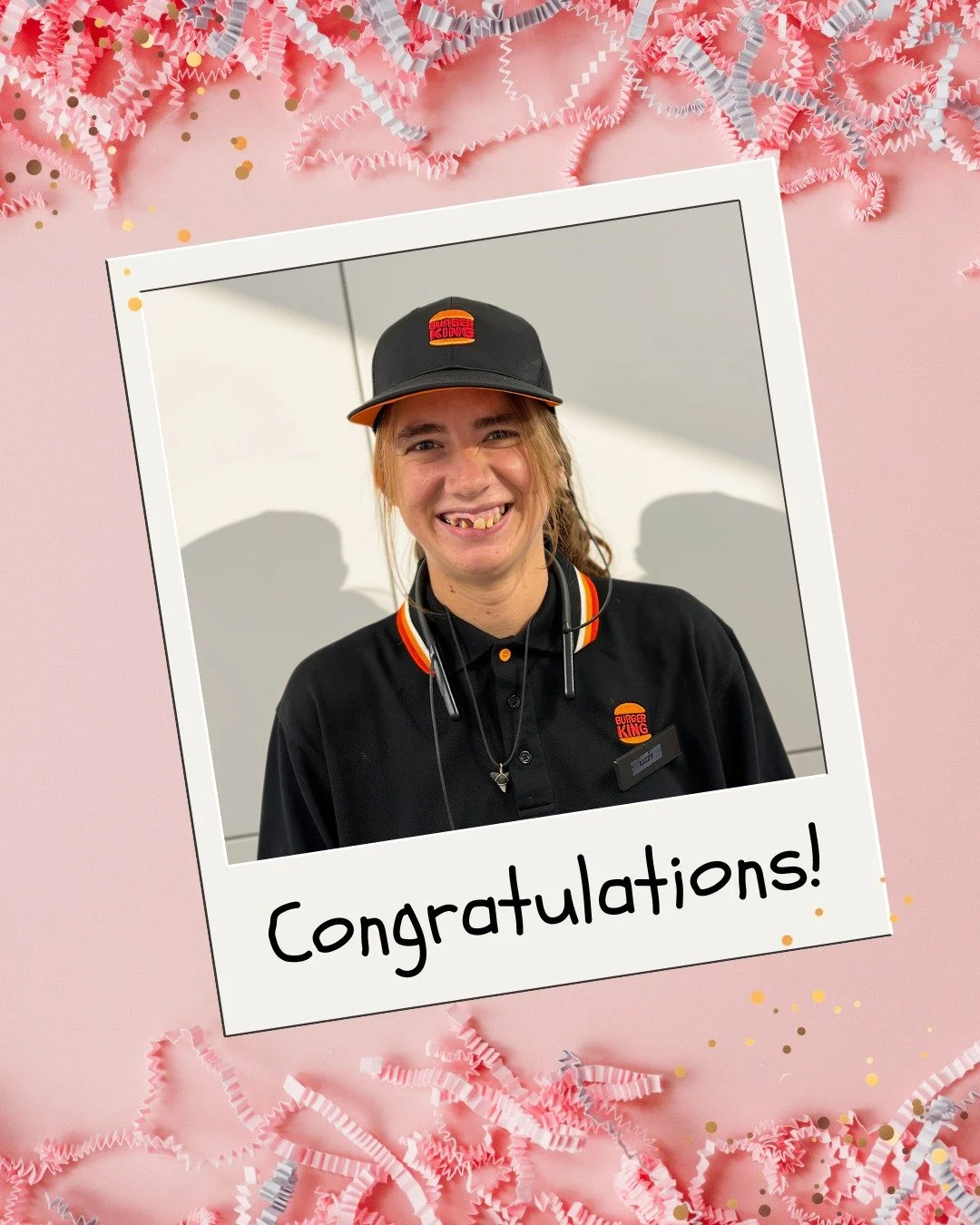 After two years of working toward her employment goals with the support of GTI&rsquo;s job coaches, Liz has officially landed her first job at @burgerking! 🎉🍔

We are so proud of how much this young lady has grown! Most importantly, we&rsquo;re exc