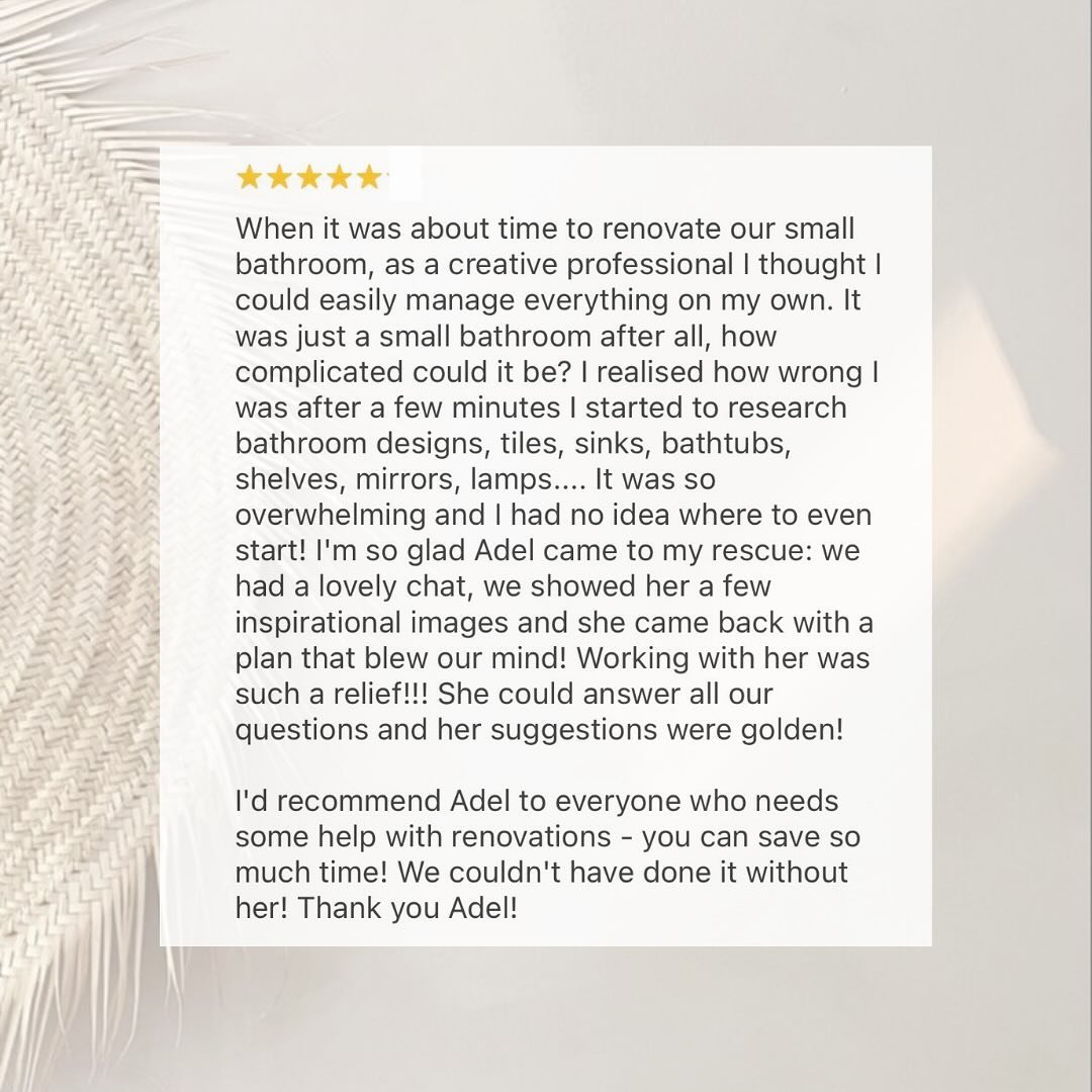 There&rsquo;s nothing quite like the feeling of receiving a five-star review! 🌟 
It&rsquo;s such an amazing affirmation of the hard work and dedication I pour into every project. Knowing that my clients are truly delighted with the end result is the