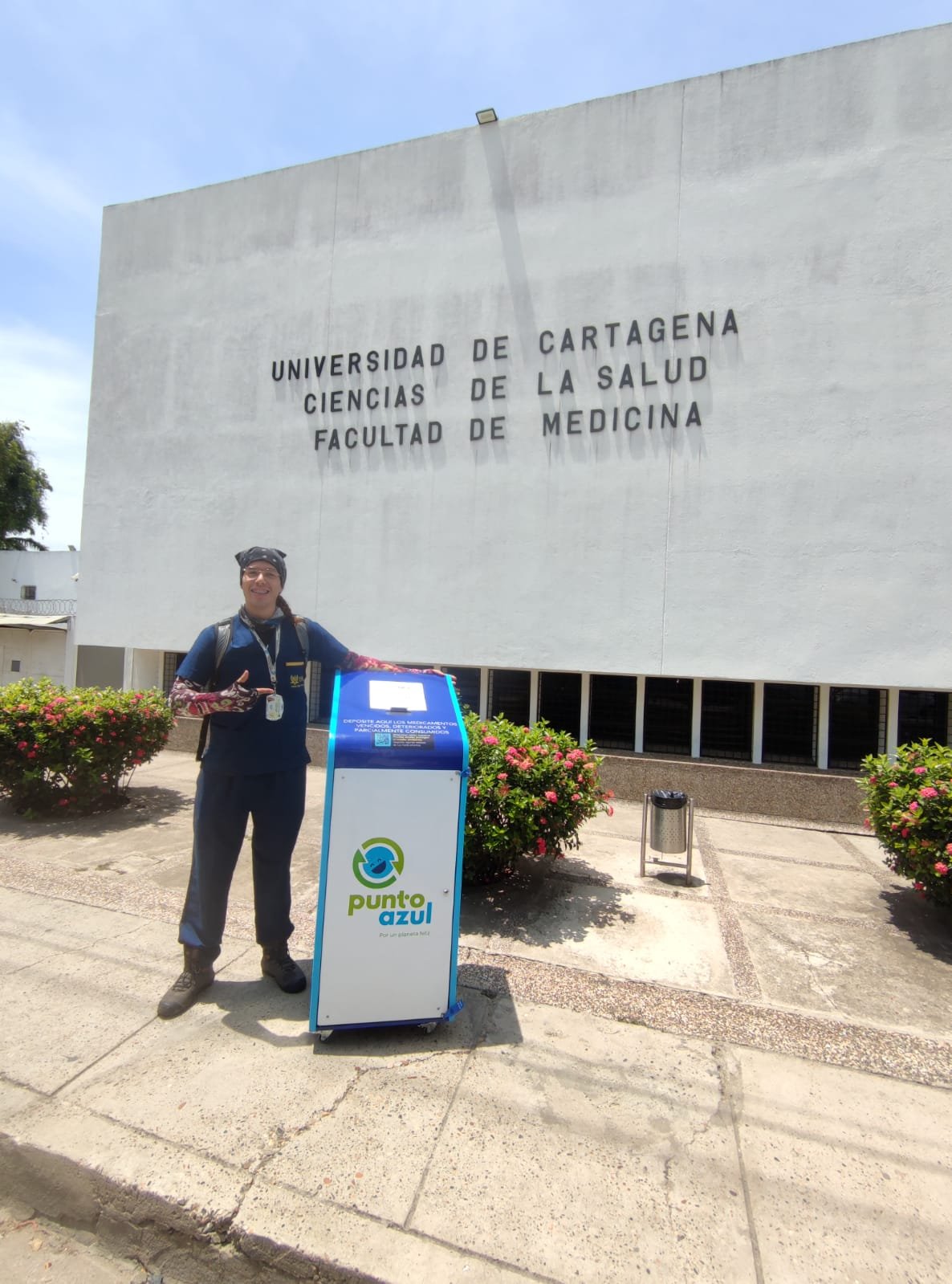 Instalación Punto Azul Universidad de Cartagena