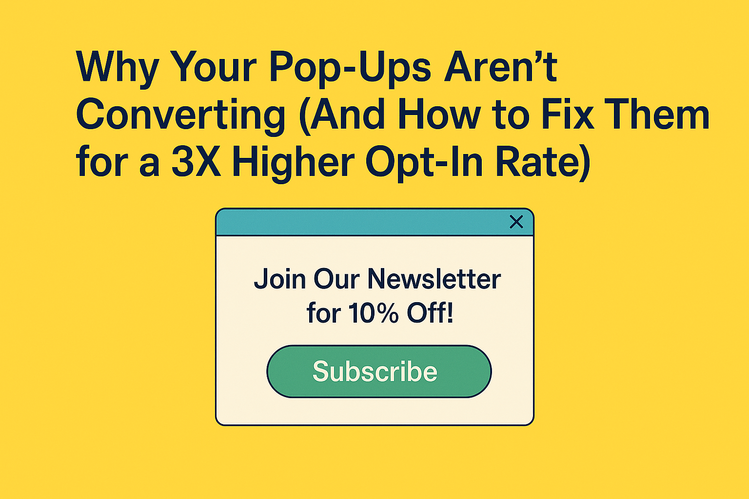 Why Your Pop-Ups Aren’t Converting (And How to Fix Them for a 3X Higher Opt-In Rate)