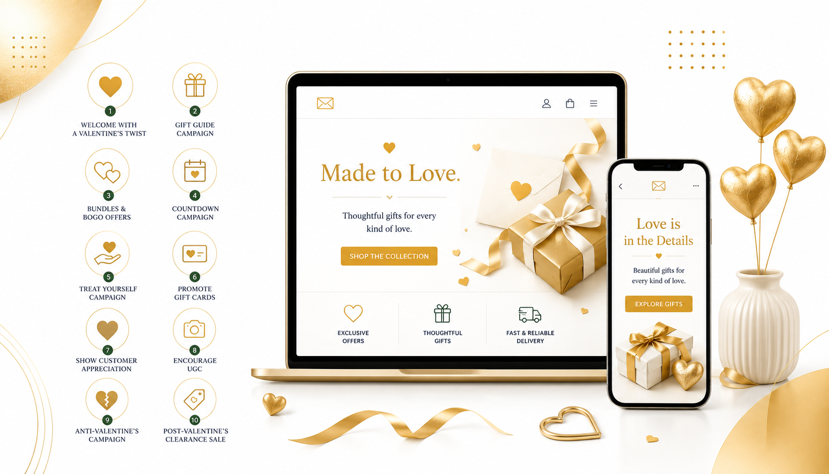 10 Valentine’s Day Email Ideas for eCommerce Businesses Using Klaviyo