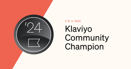 2024 Klaviyo Community Champion