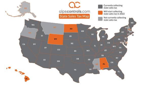 Updated for 2024! We've made changes to where we collect state sales tax on your orders.