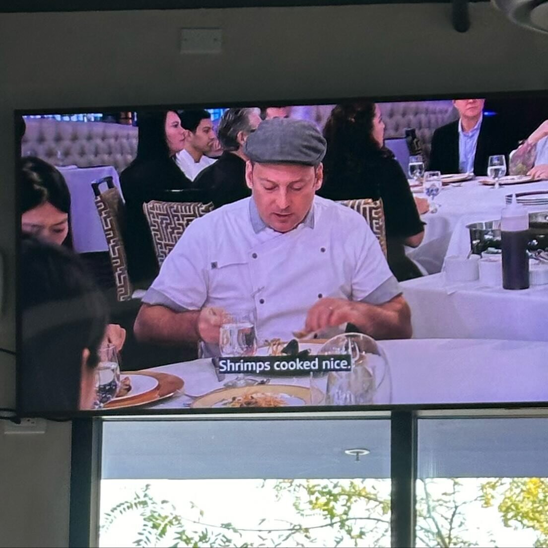 Love when one of the @hellskitchenfox episodes that @chefstevesamson was in comes on in our restaurant. We have a star in our midst. 😂