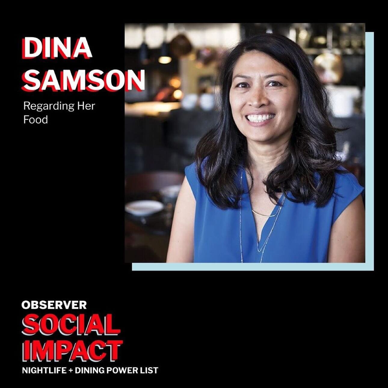 Repost from @dinasam
&bull;
Sometimes receiving an award or recognition for your efforts can feel arbitrary but I can honestly say that the work we do @regardingherfood is worthy of a Social Impact award and more.⁠
⁠
Thank you @observer for creating 