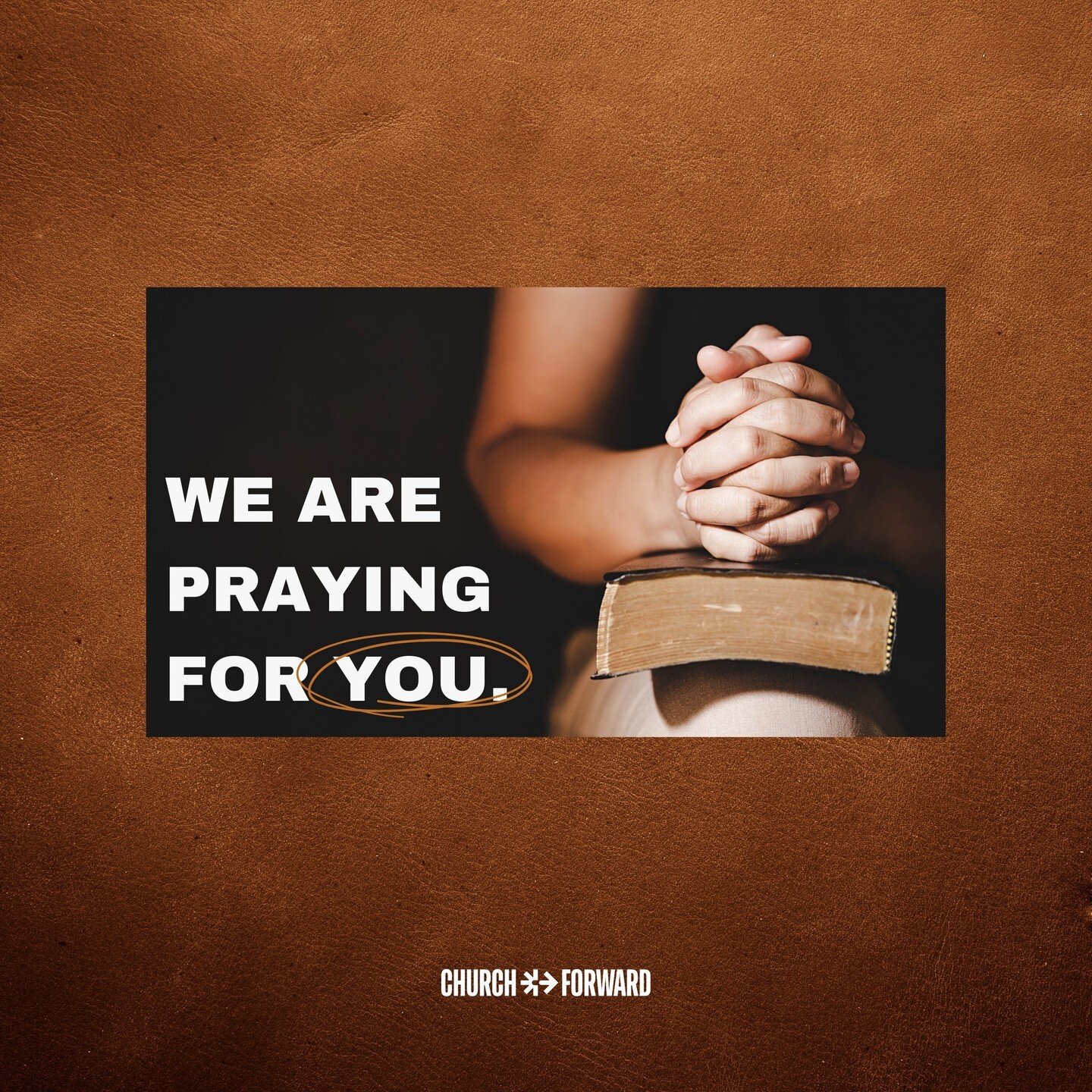 Church Leader. We are praying Romans 15:13 over you. &quot;May the God of hope fill you with all joy and peace in believing, so that by the power of the Holy Spirit you may abound in hope.&quot;