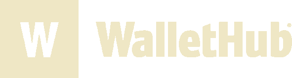 WalletHub logo with cream-colored text