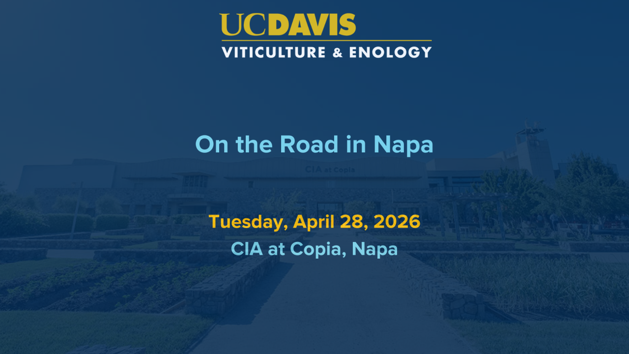 UC Davis On the Road in Napa
