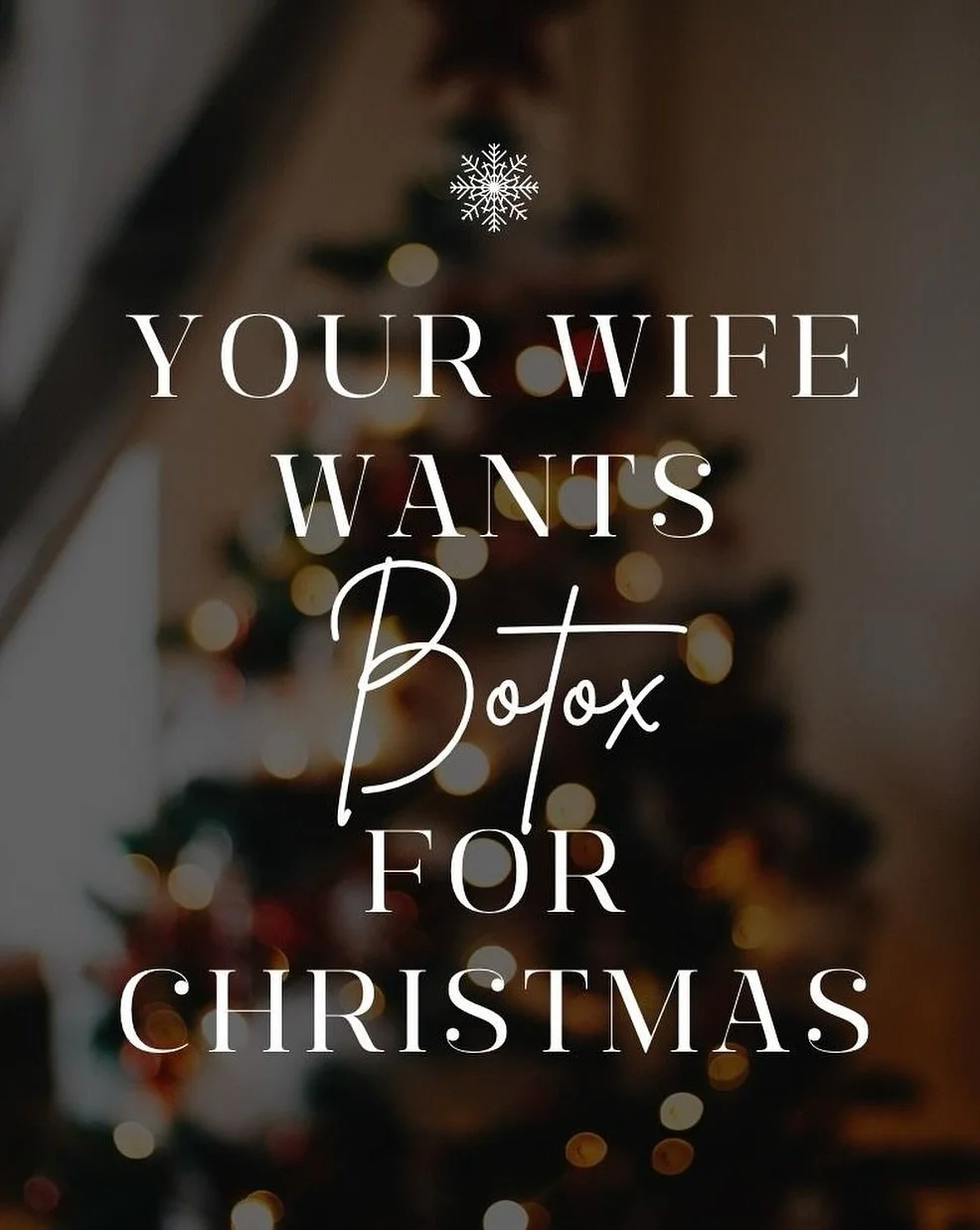 🎄 Too soon? 
ABSOLUTELY NOT! 

Your wife&rsquo;s Christmas list is our priority, and we&rsquo;re just here to help you get ahead of the game this year! Win those mega brownie points when you tell her your shopping is check off, wrapped up, with a bo
