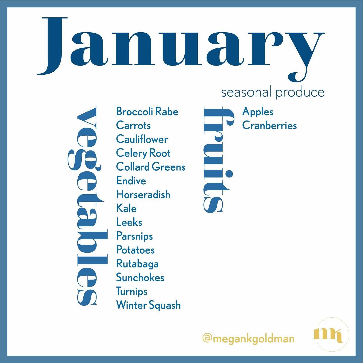 Seasonal Produce, January 

Happy New Year! Starting off 2024 with all things good &amp; groovy! Simple + Sustainable&hellip; In Your Kitchen &amp; On Your Table! My foundation is seasonal produce. Seasonal produce is good for your pocket, your palat