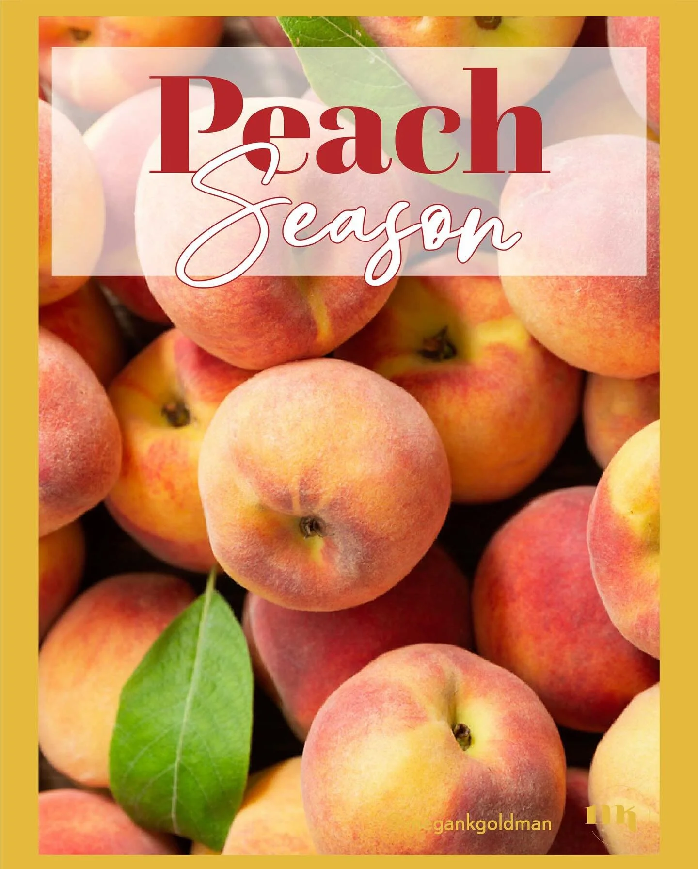 Peach Season

Hi friends, I hope you&rsquo;re having a peachy day. Peach season is short, but it sure is sweet! Here is a little mini guide to peaches &amp; their fabulous health benefits. To learn more check out my article:
www.megank.com/articles/t