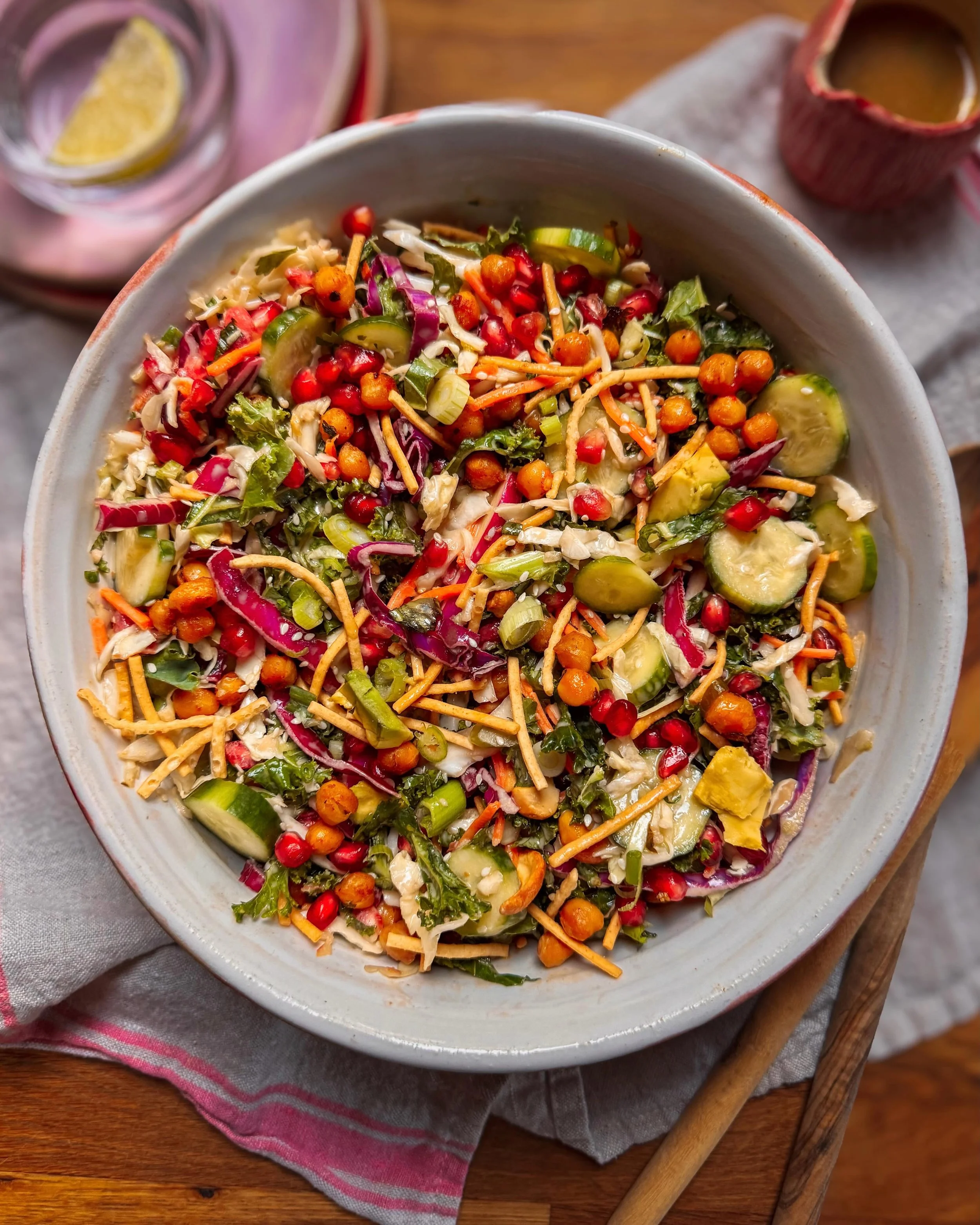 Three Cabbage Miso Crunch Seasonal Salad

TGIF, friends! The name may be a bit of a mouthful, but this salad is one of my favorite fridge raids yet. Making it made me think of our dear friend Owen @food4lovers &amp; how deeply he believed in the phil