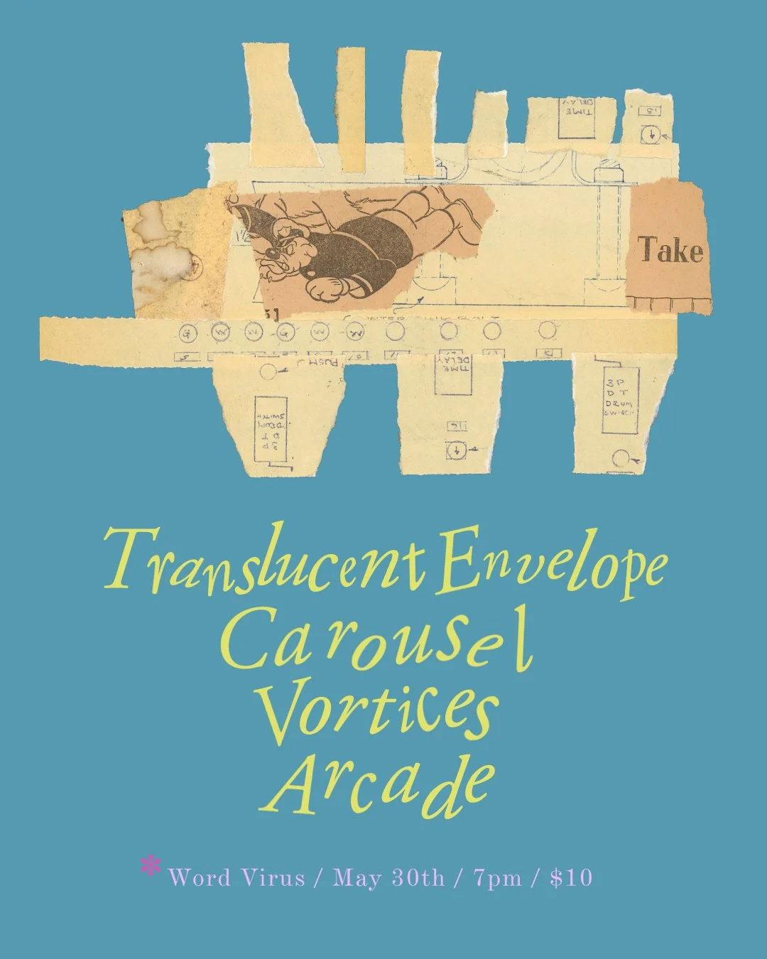 Translucent Envelope, Carousel, Vortices, Arcade