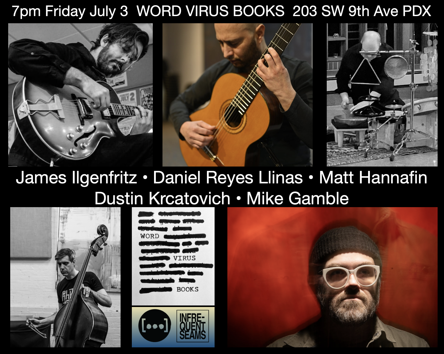 James Ilgenfritz, Daniel Reyes Llinas, Matt Hannfin, Dustin Krcatovich, Mike Gamble